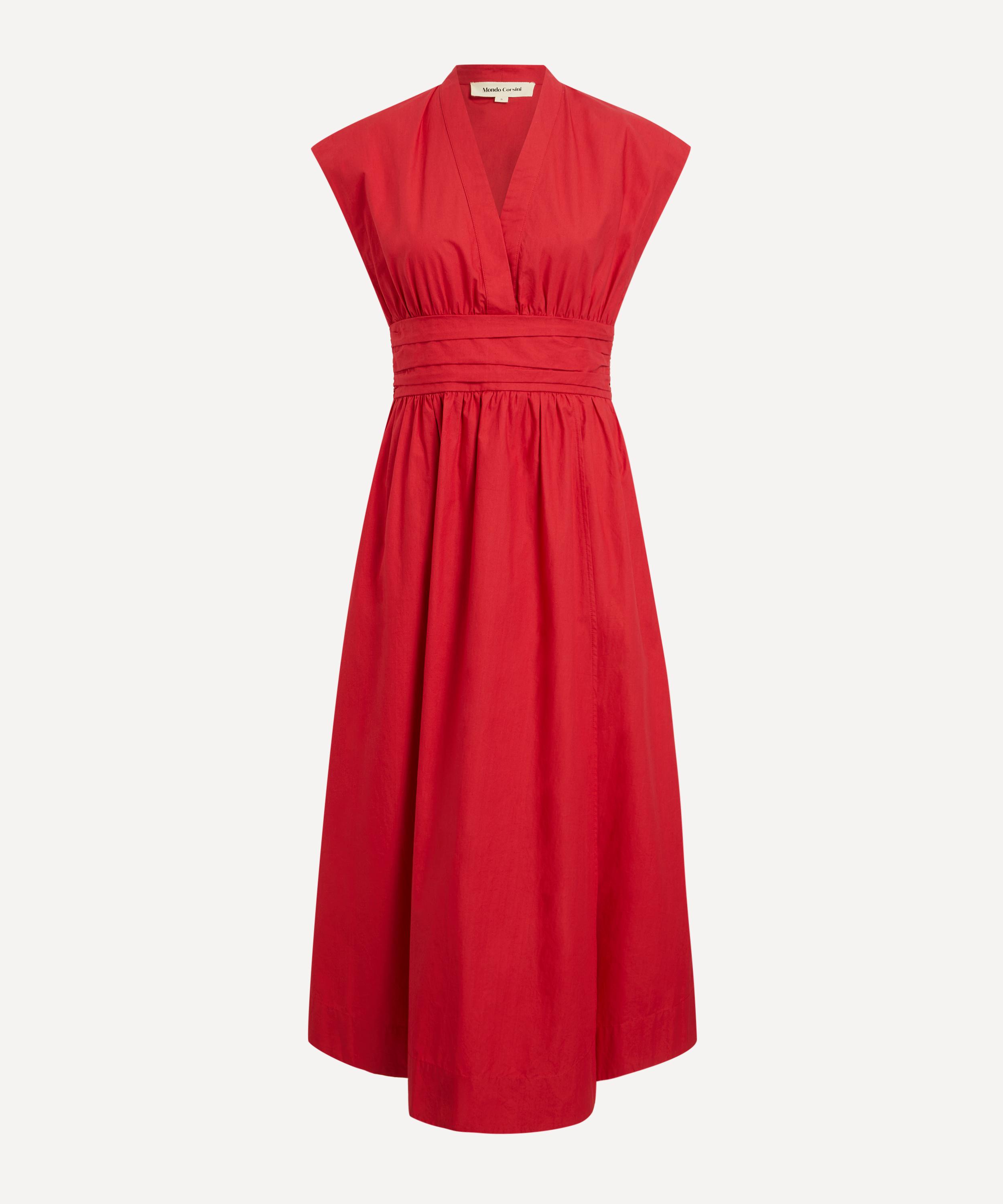 Mondo Corsini - Georgia Rossa Cotton Poplin Dress image number 0