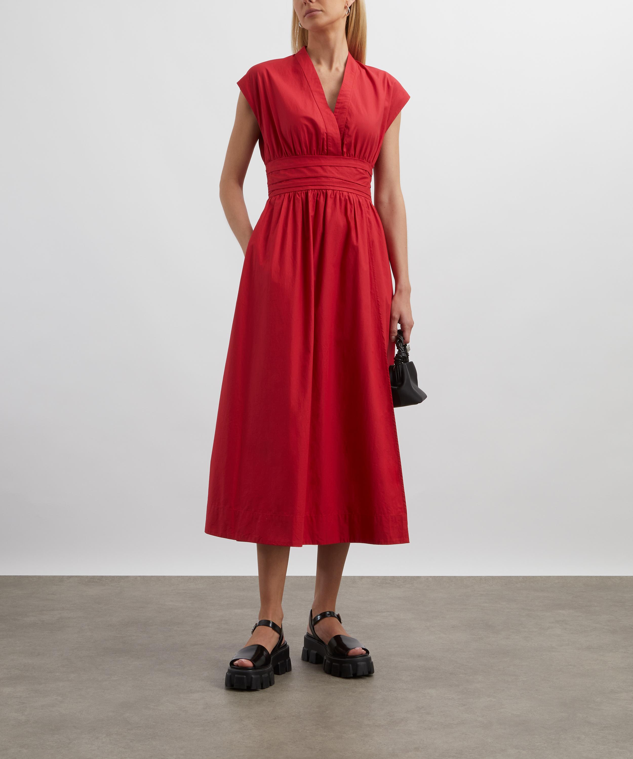 Mondo Corsini - Georgia Rossa Cotton Poplin Dress image number 1