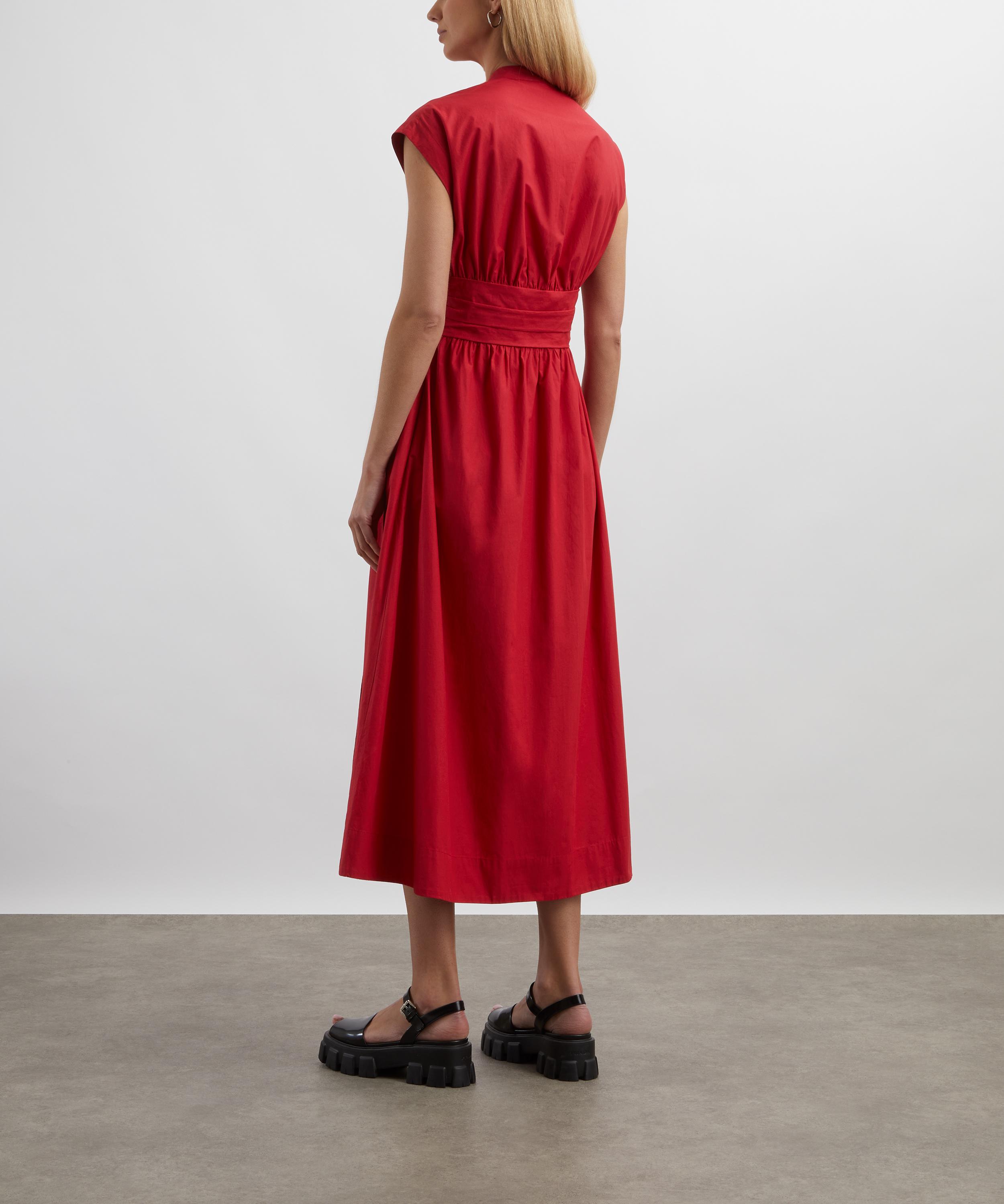 Mondo Corsini - Georgia Rossa Cotton Poplin Dress image number 3