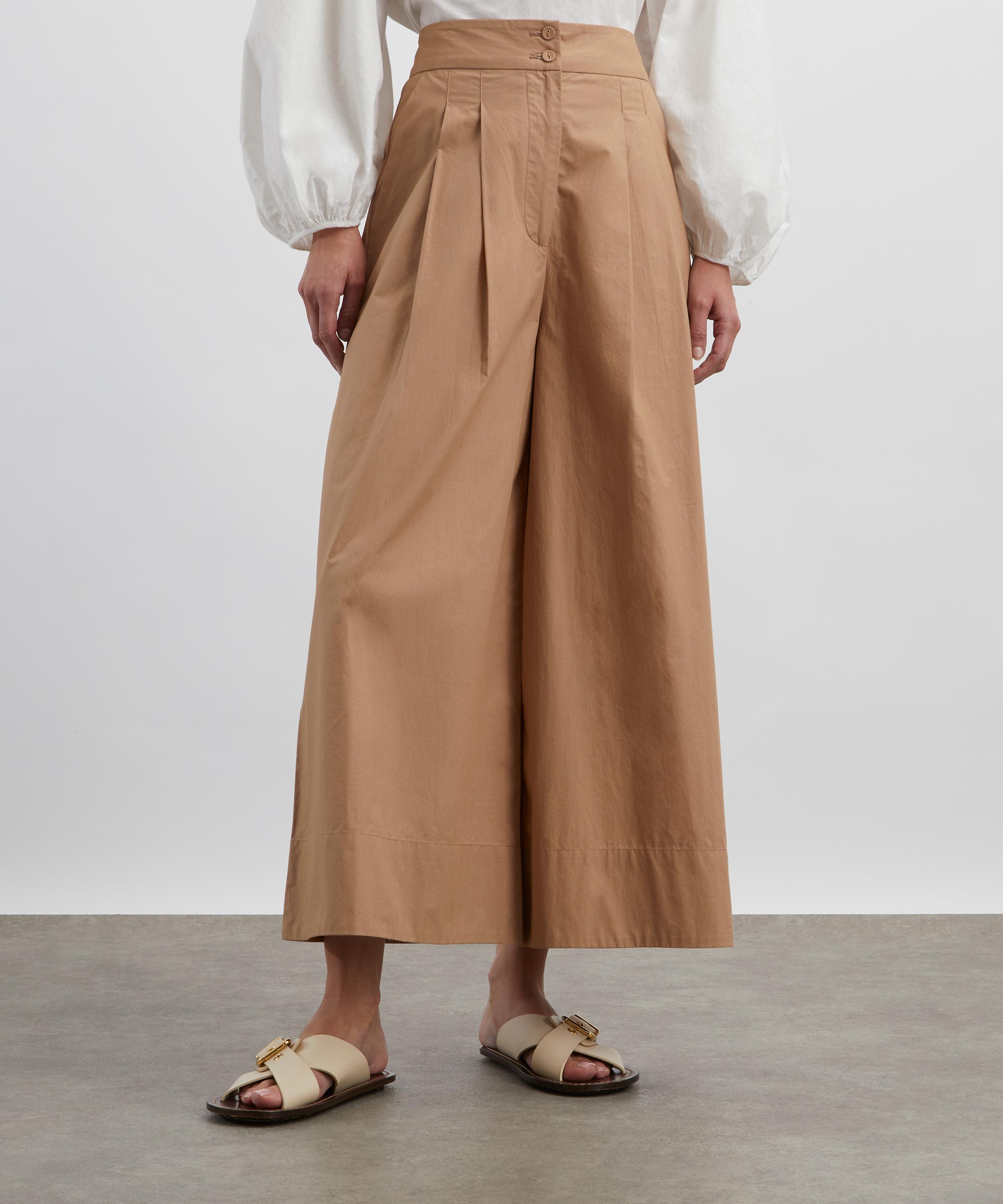 Mondo Corsini - Bateau Cappuccino Cotton Poplin Trousers image number 2
