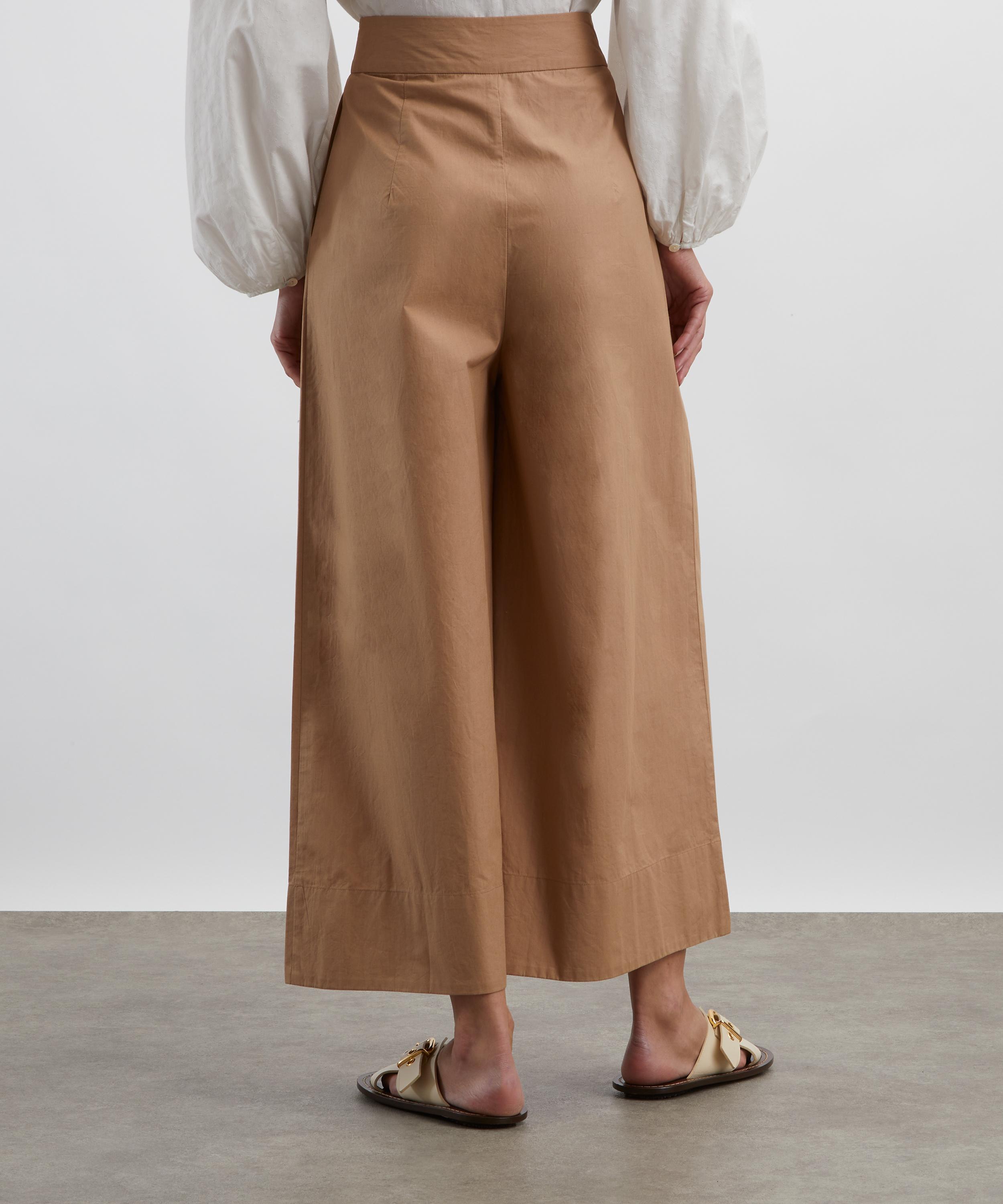Mondo Corsini - Bateau Cappuccino Cotton Poplin Trousers image number 3