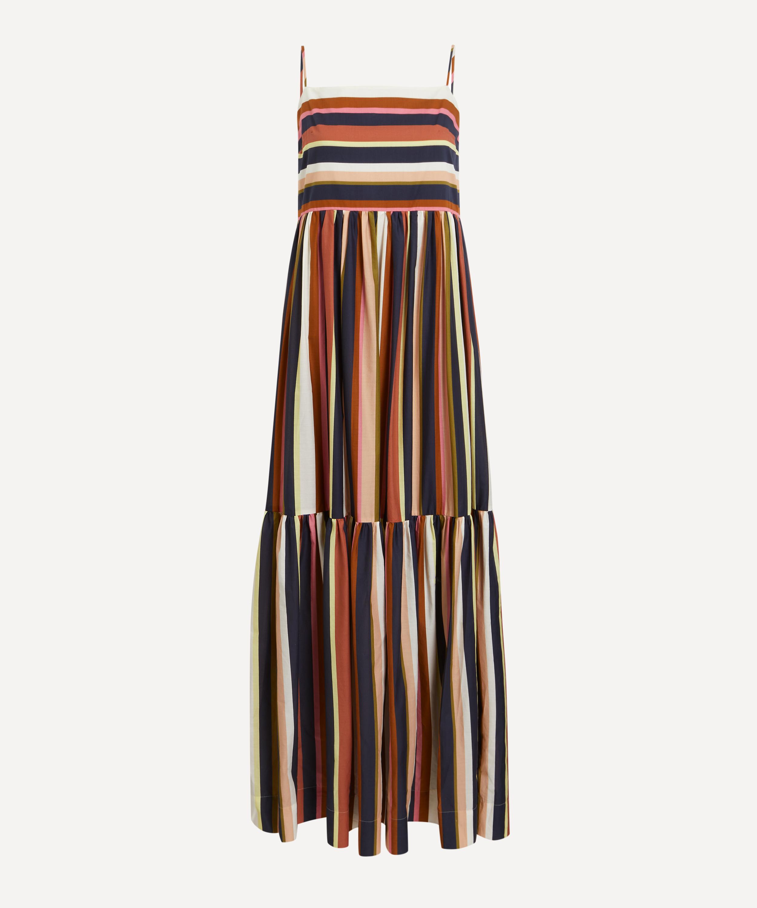 Mondo Corsini - Dorothy Italian Stripe Cotton Poplin Maxi Dress image number 0