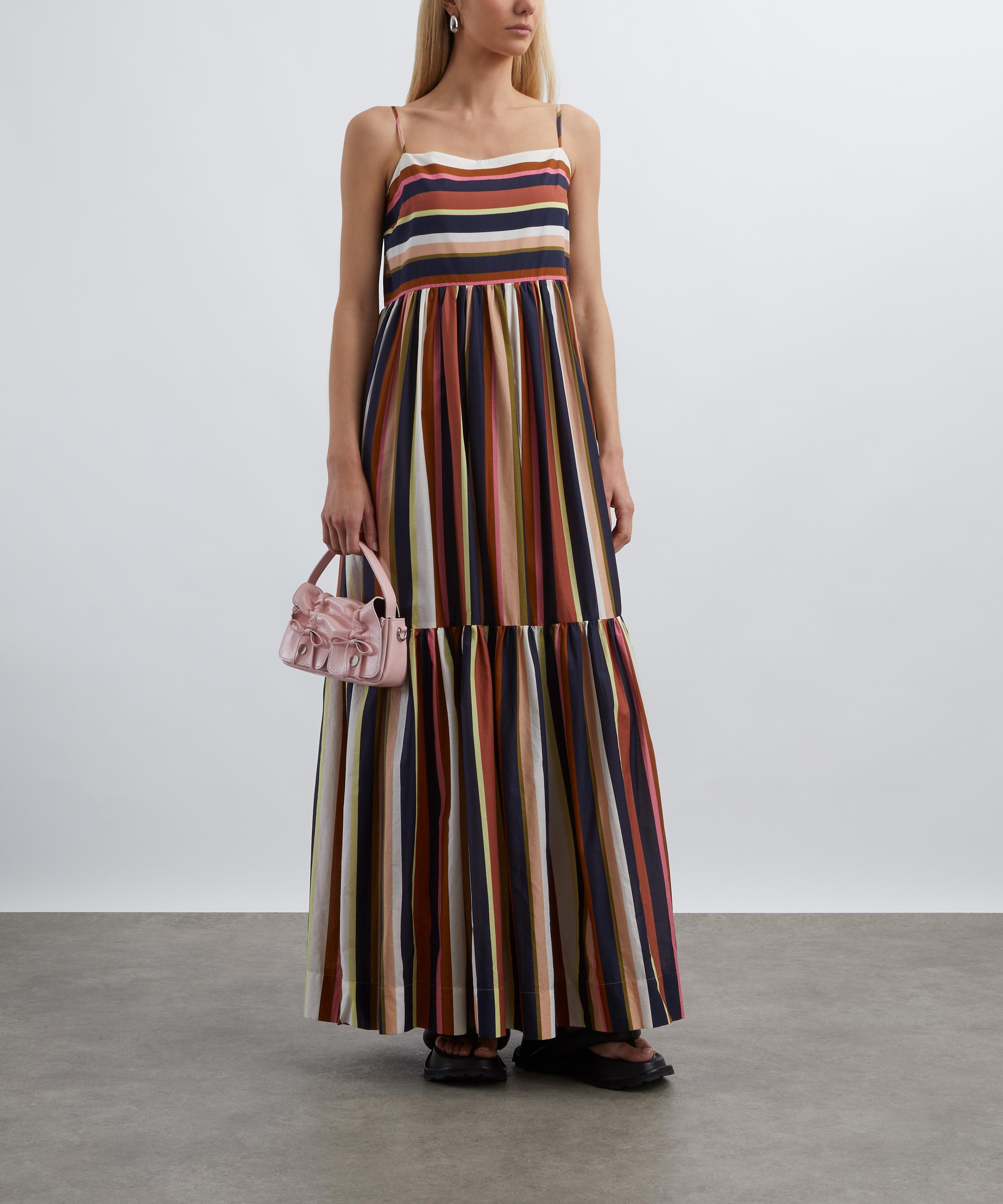 Mondo Corsini - Dorothy Italian Stripe Cotton Poplin Maxi Dress image number 1