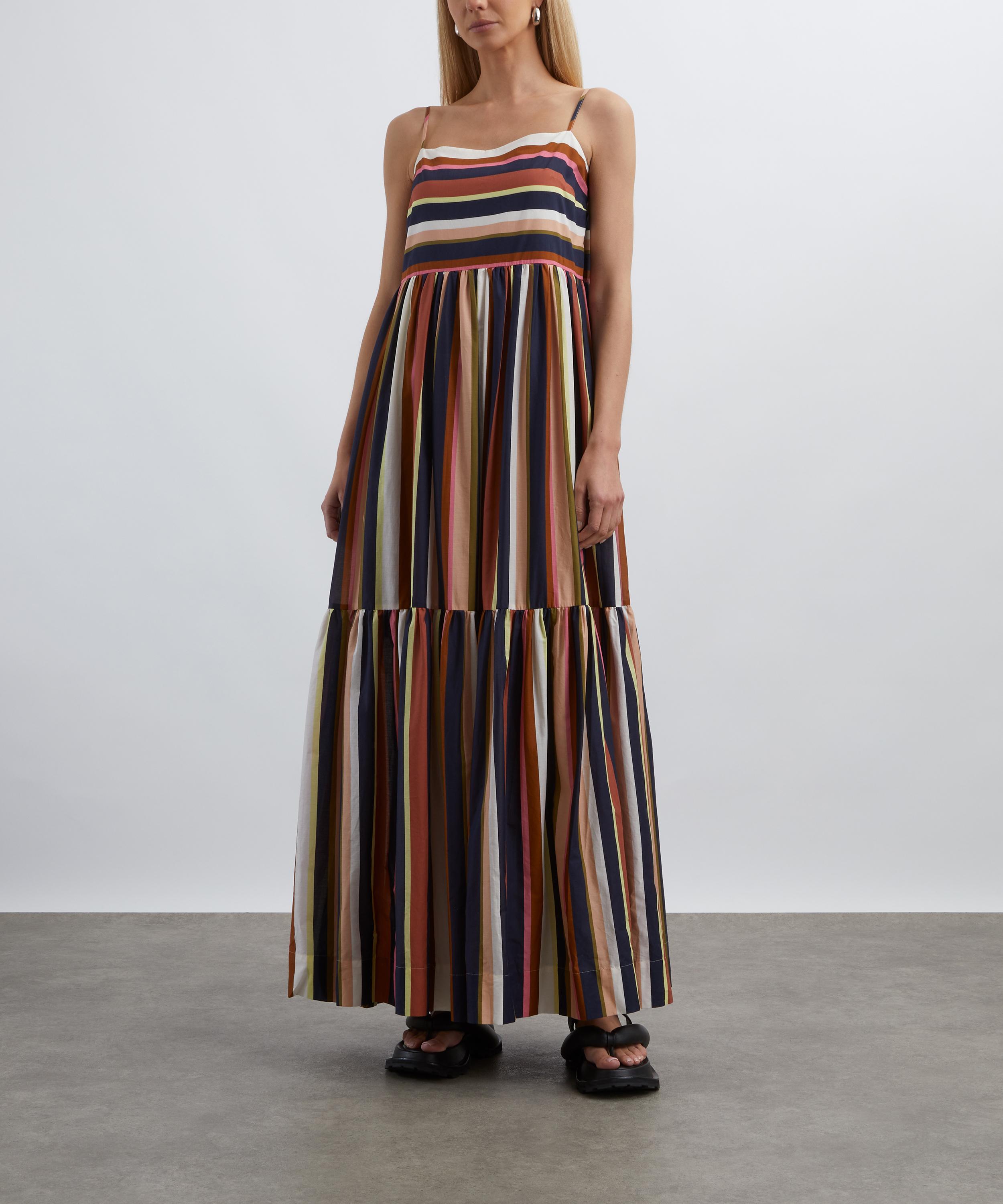 Mondo Corsini - Dorothy Italian Stripe Cotton Poplin Maxi Dress image number 2