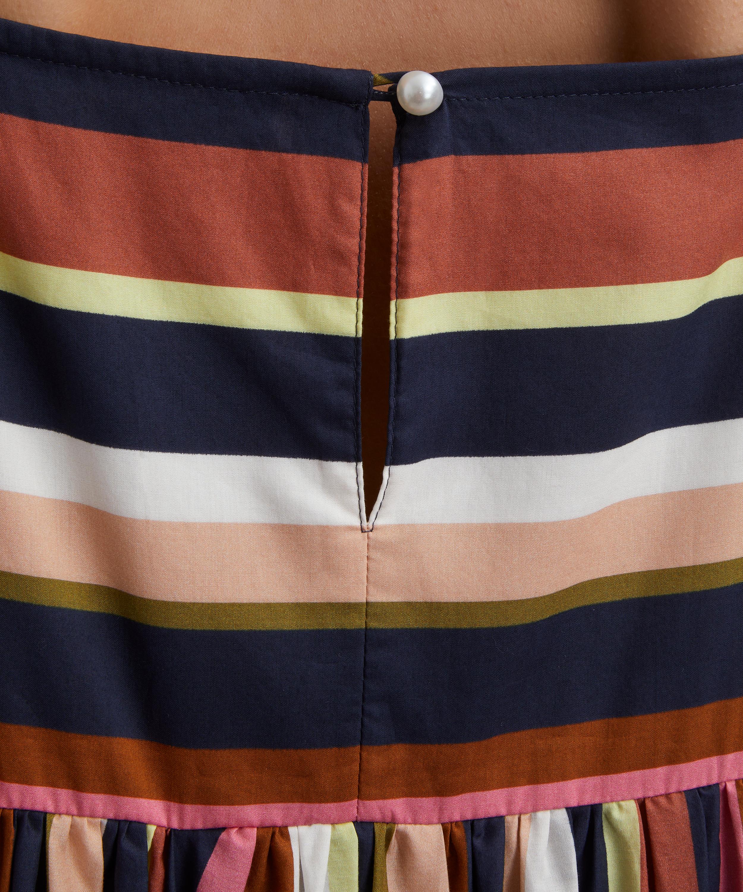Mondo Corsini - Dorothy Italian Stripe Cotton Poplin Maxi Dress image number 4