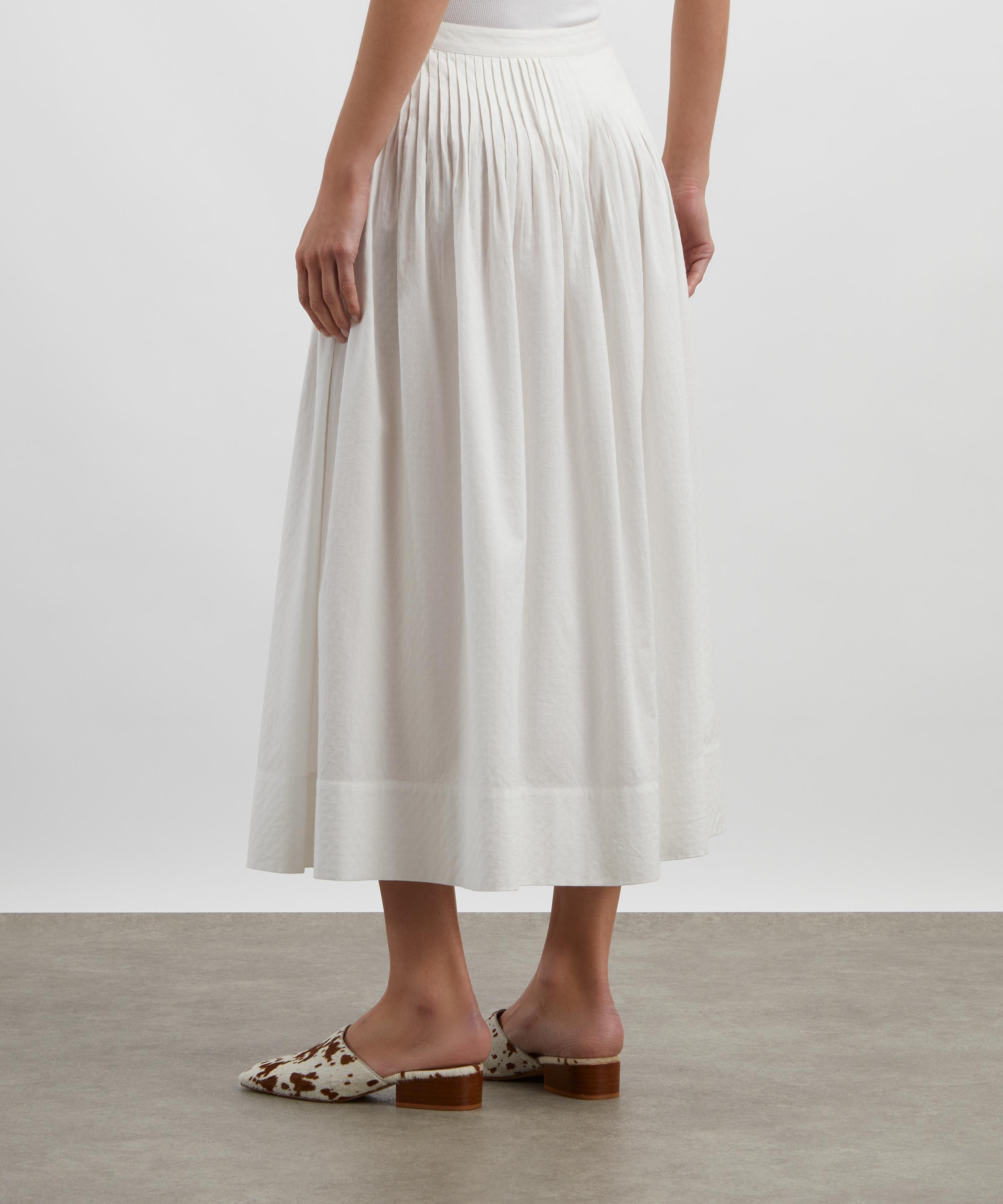 Mondo Corsini - Suki White Dot Cotton Skirt image number 3