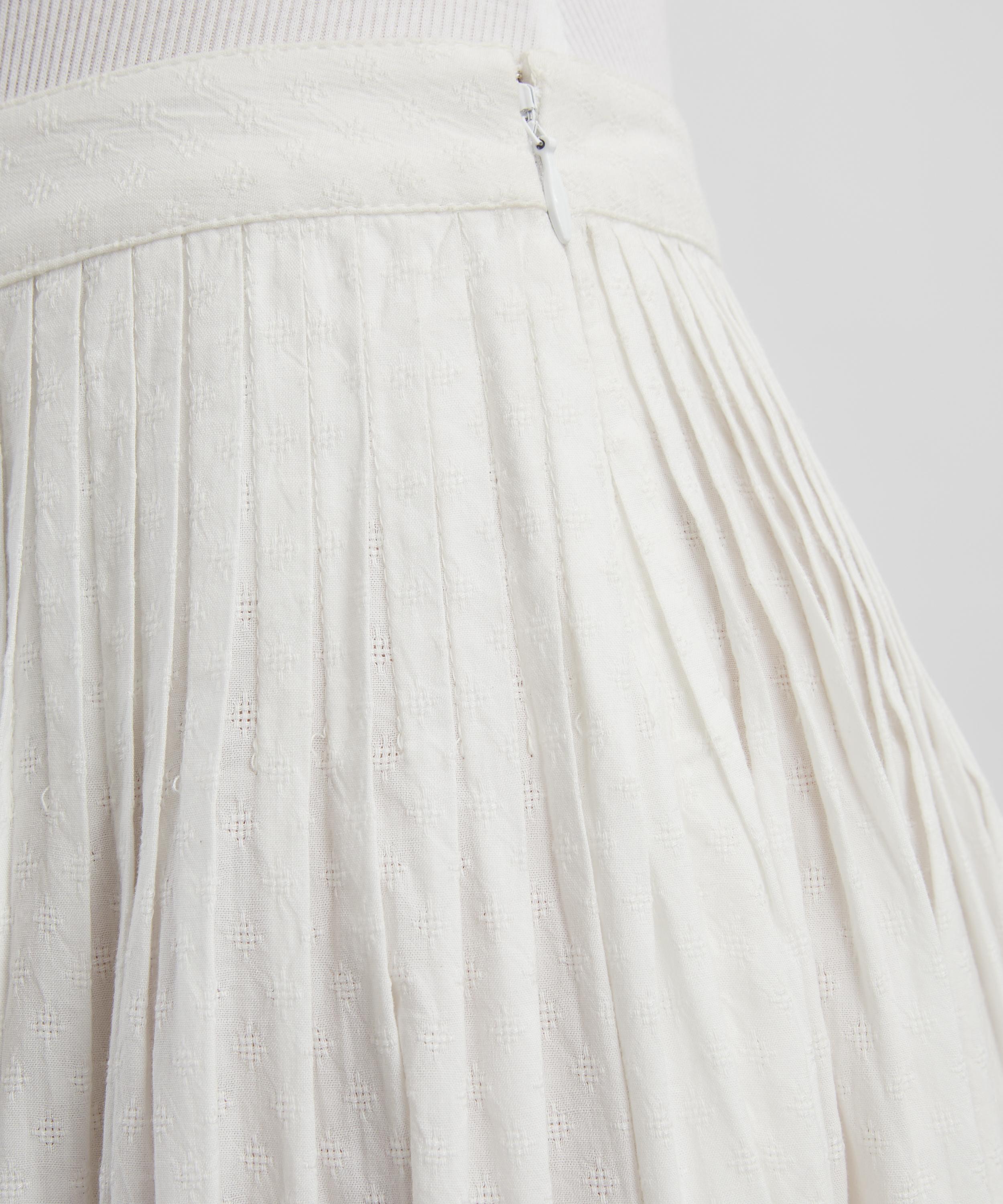 Mondo Corsini - Suki White Dot Cotton Skirt image number 4