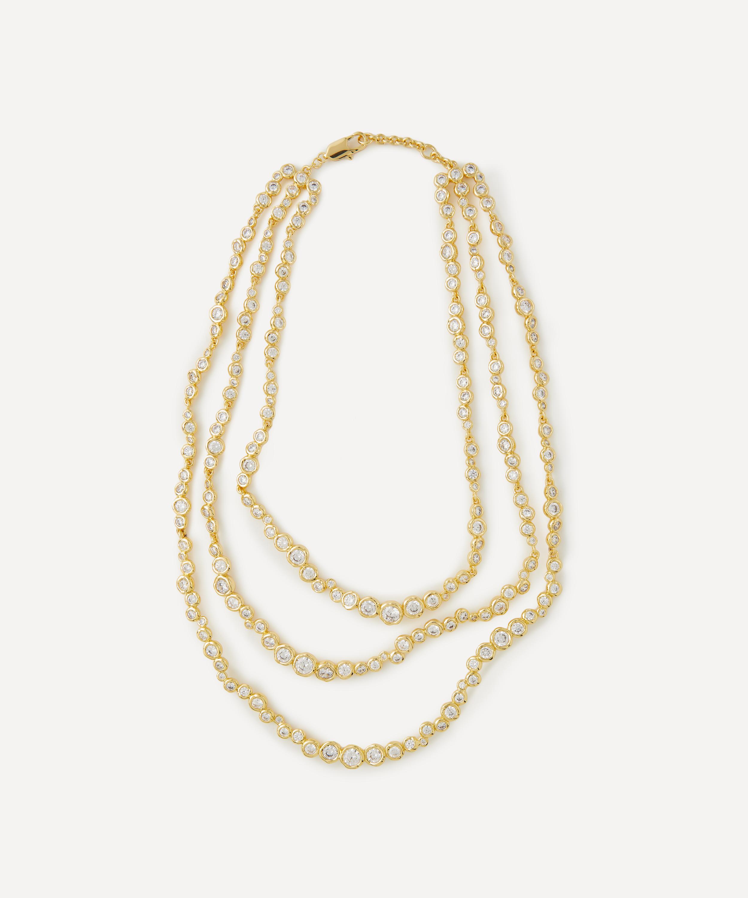 Alexis Bittar - 14ct Gold-Plated Asterales Layered Bib Necklace image number 0