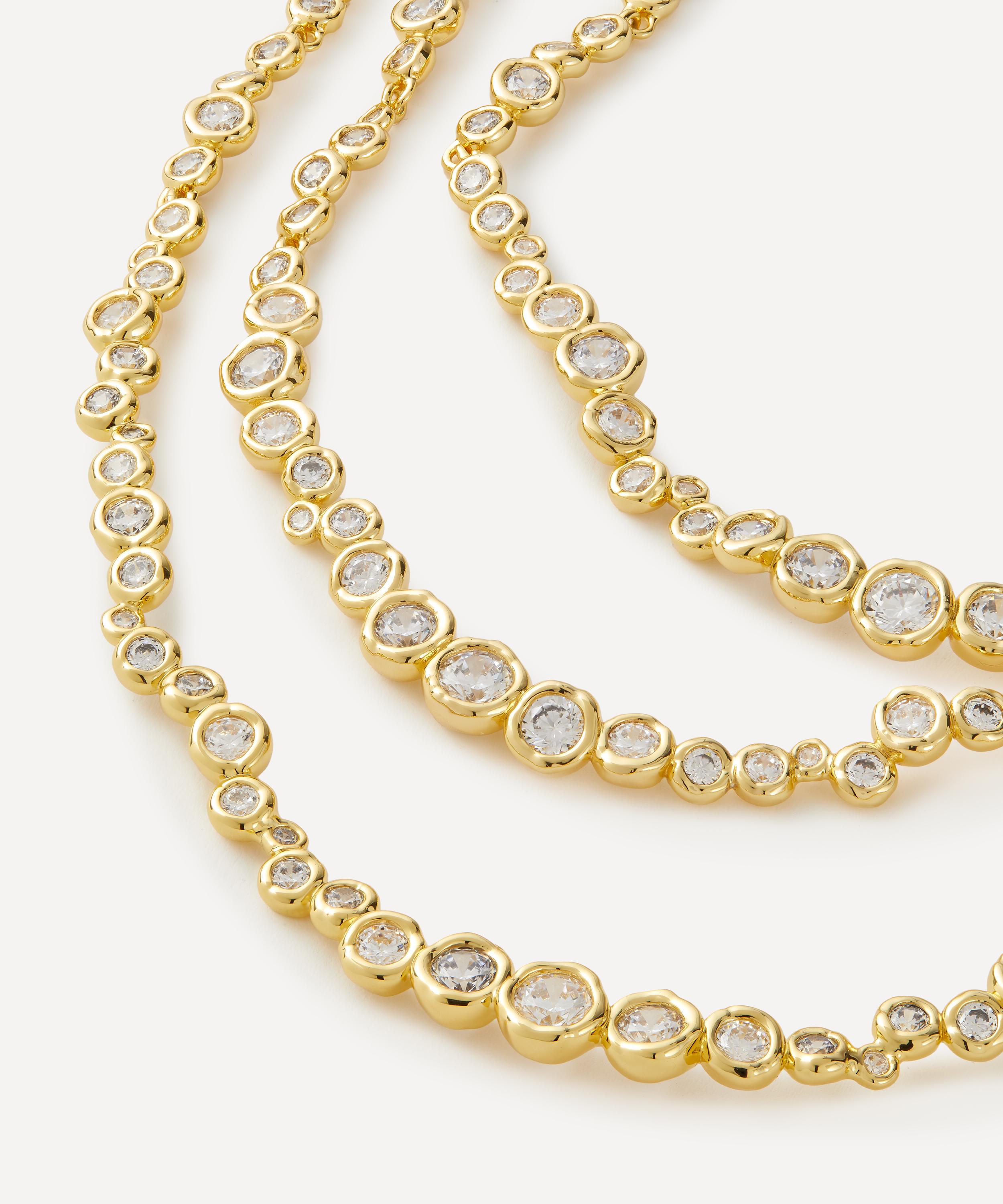 Alexis Bittar - 14ct Gold-Plated Asterales Layered Bib Necklace image number 1