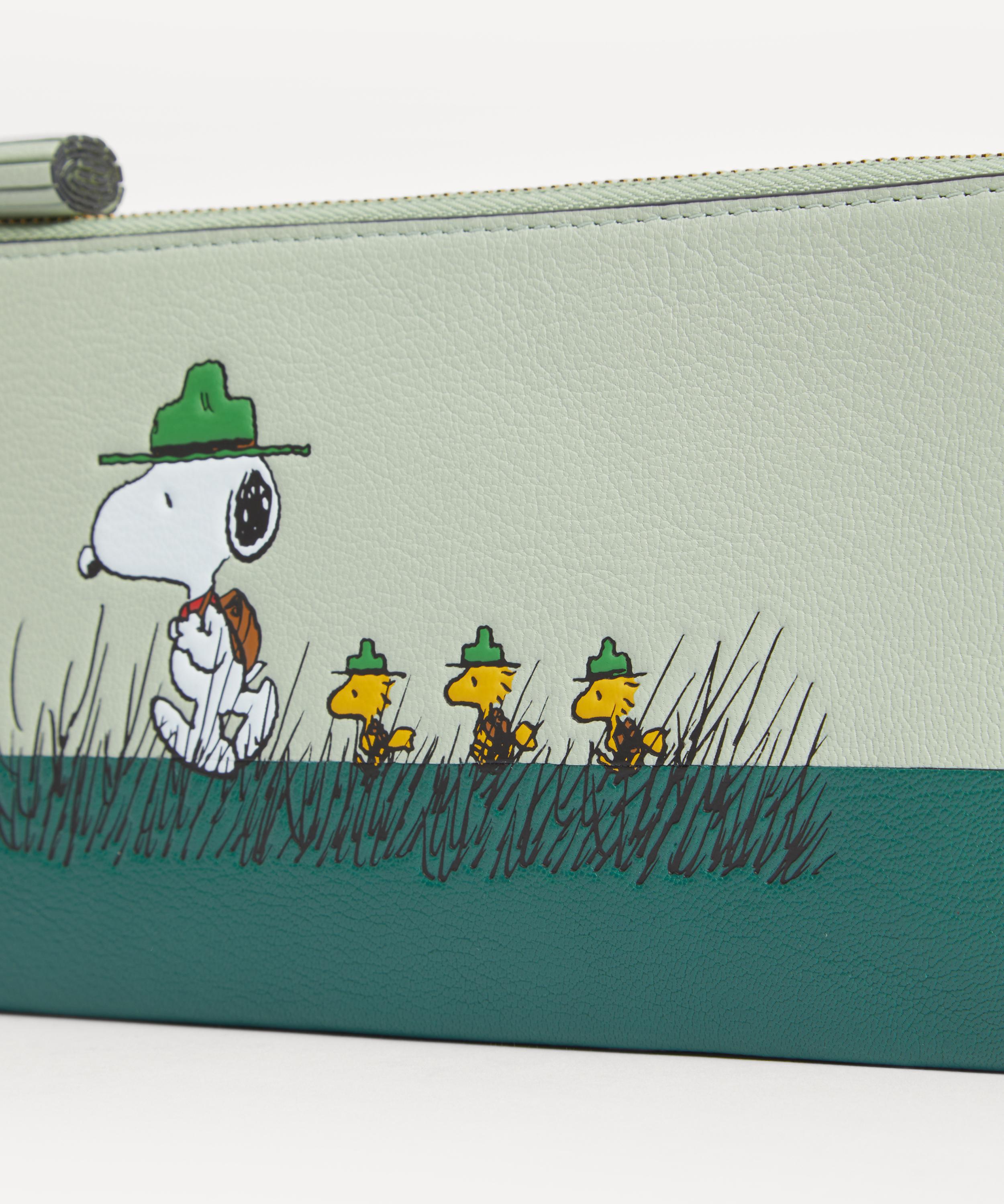 Anya Hindmarch - x Peanuts Snoopy Zipped Leather Pouch image number 3