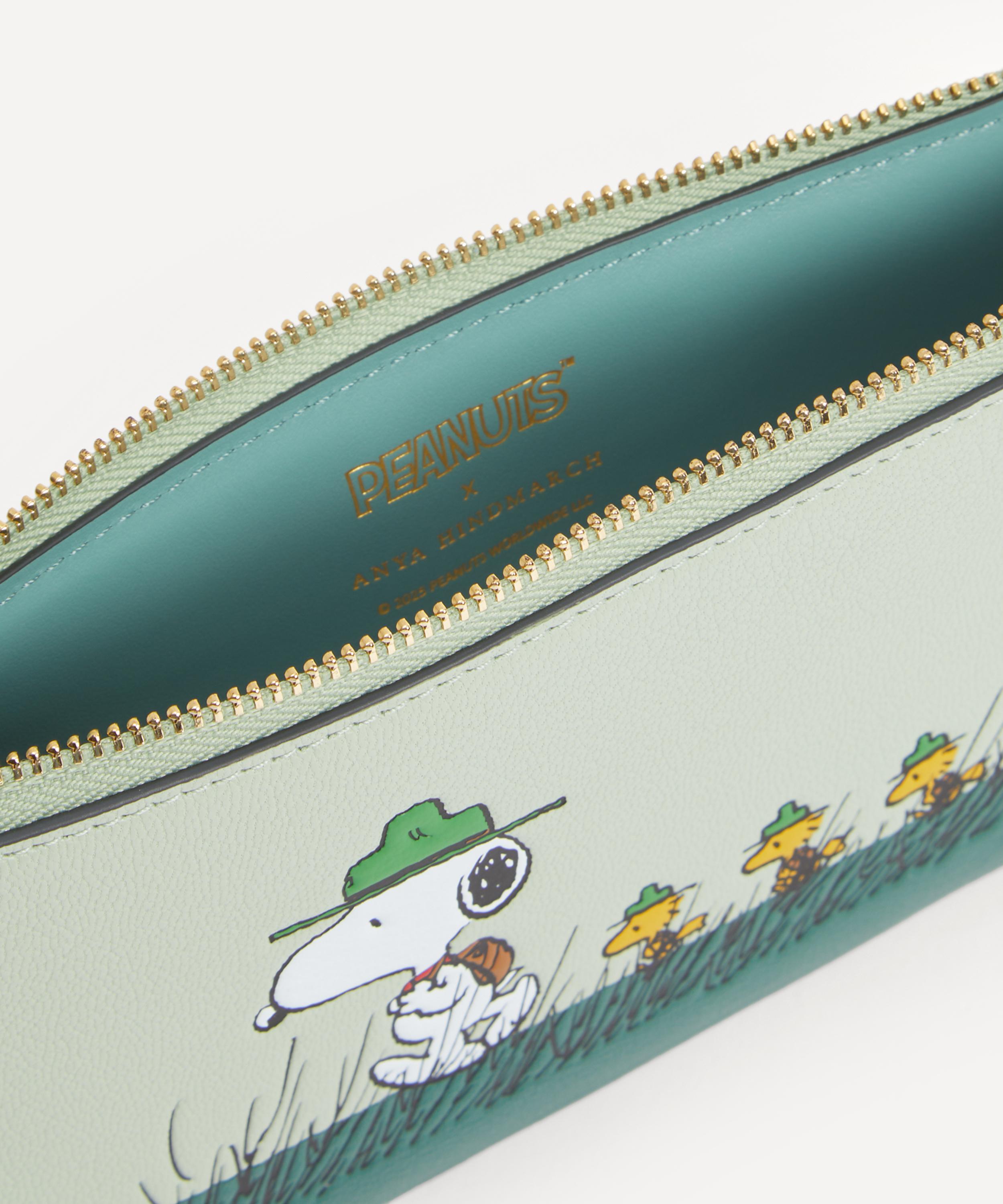Anya Hindmarch - x Peanuts Snoopy Zipped Leather Pouch image number 4