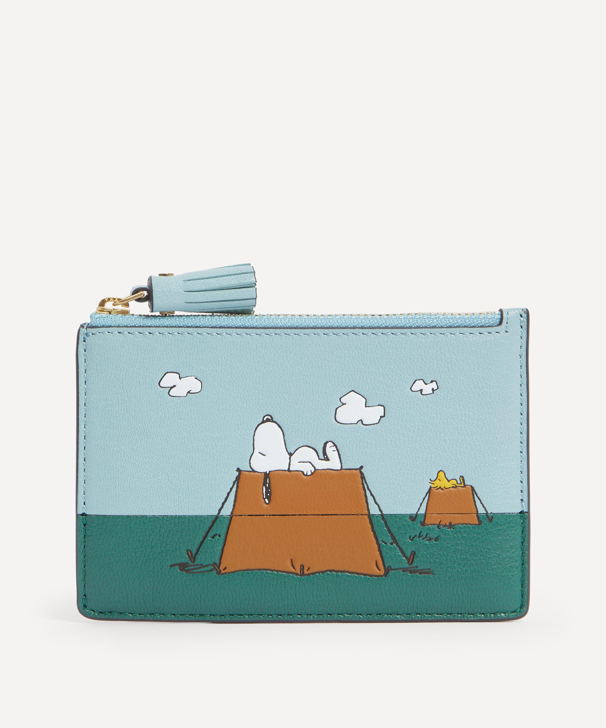 Anya Hindmarch - x Peanuts Snoopy Zipped Leather Card Case