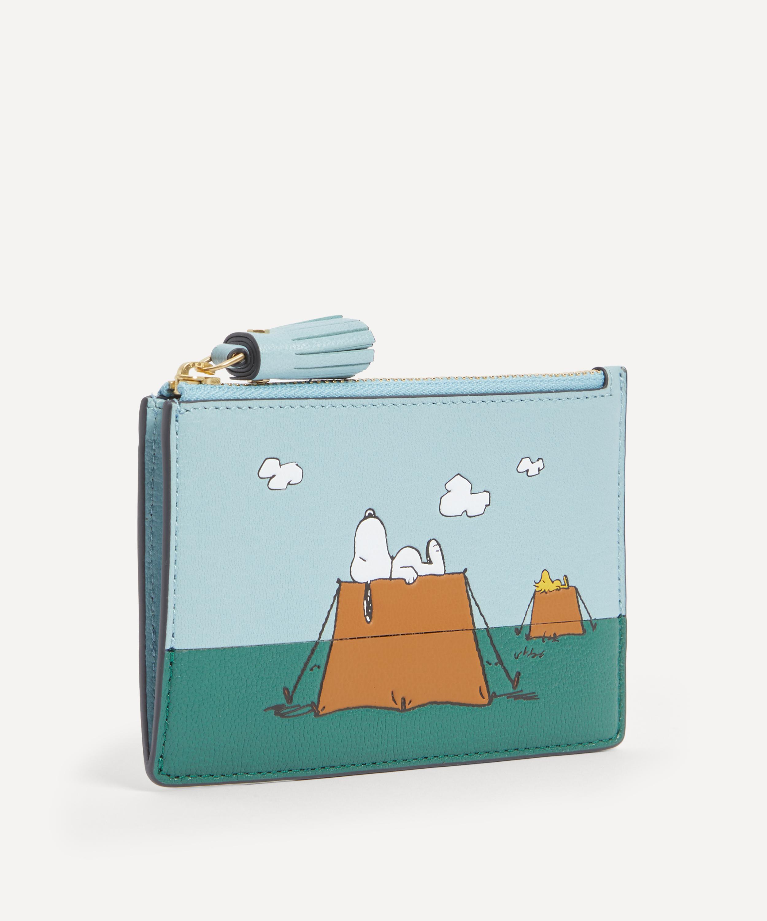 Anya Hindmarch - x Peanuts Snoopy Zipped Leather Card Case image number 1