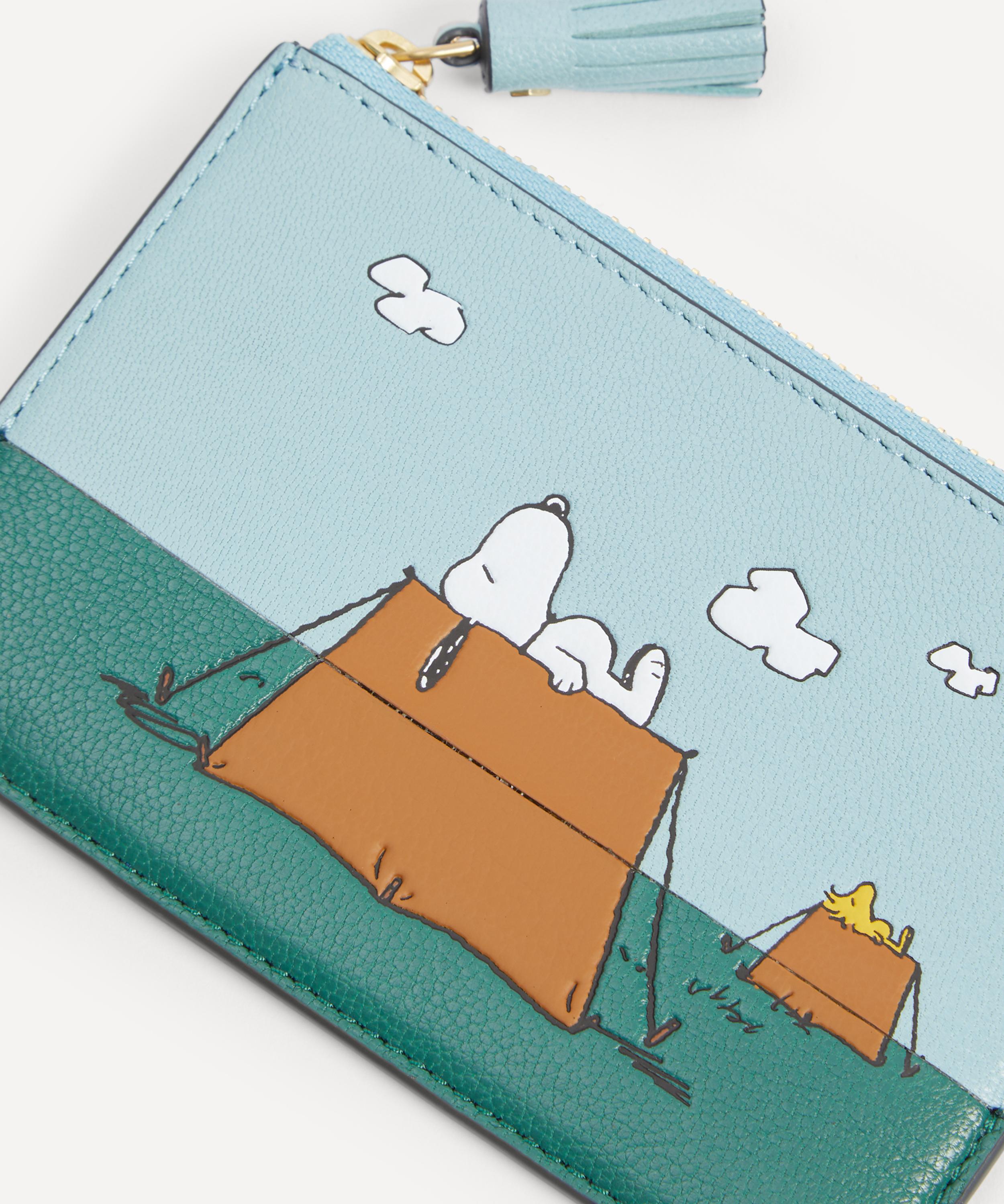 Anya Hindmarch - x Peanuts Snoopy Zipped Leather Card Case image number 3