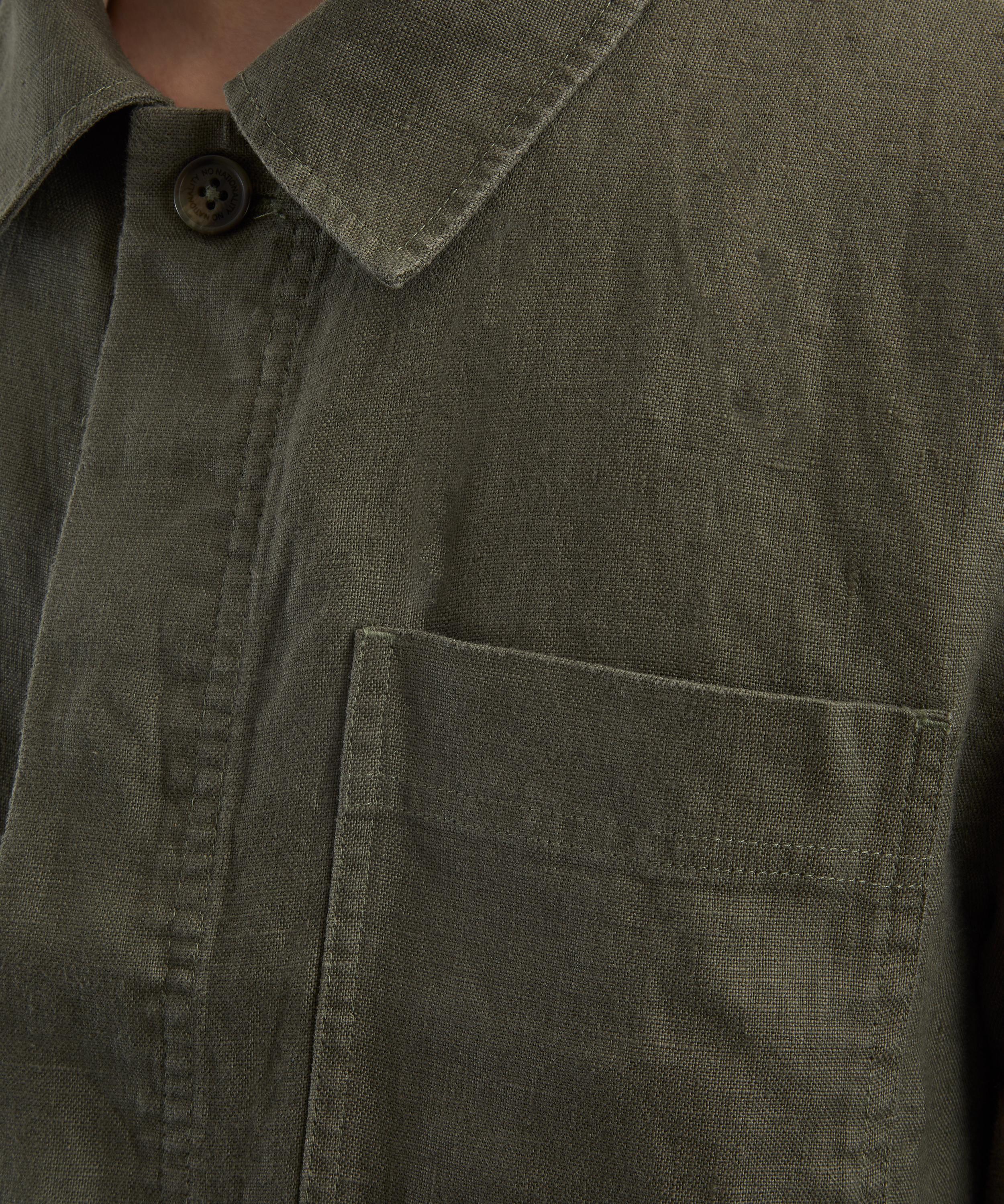 NN07 - Olav Linen Workwear Overshirt image number 4