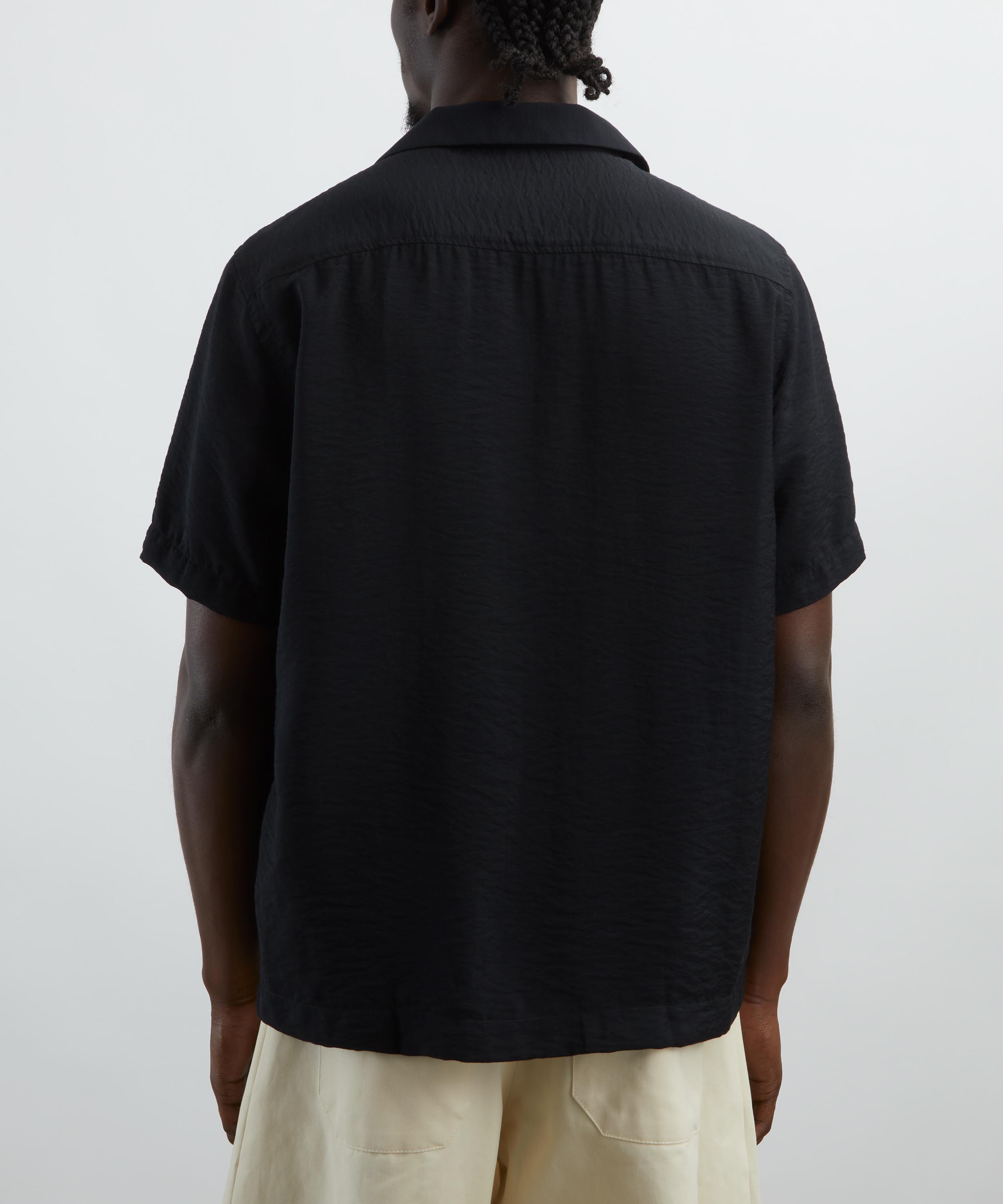 NN07 - Hank Black Open Collar Shirt image number 3