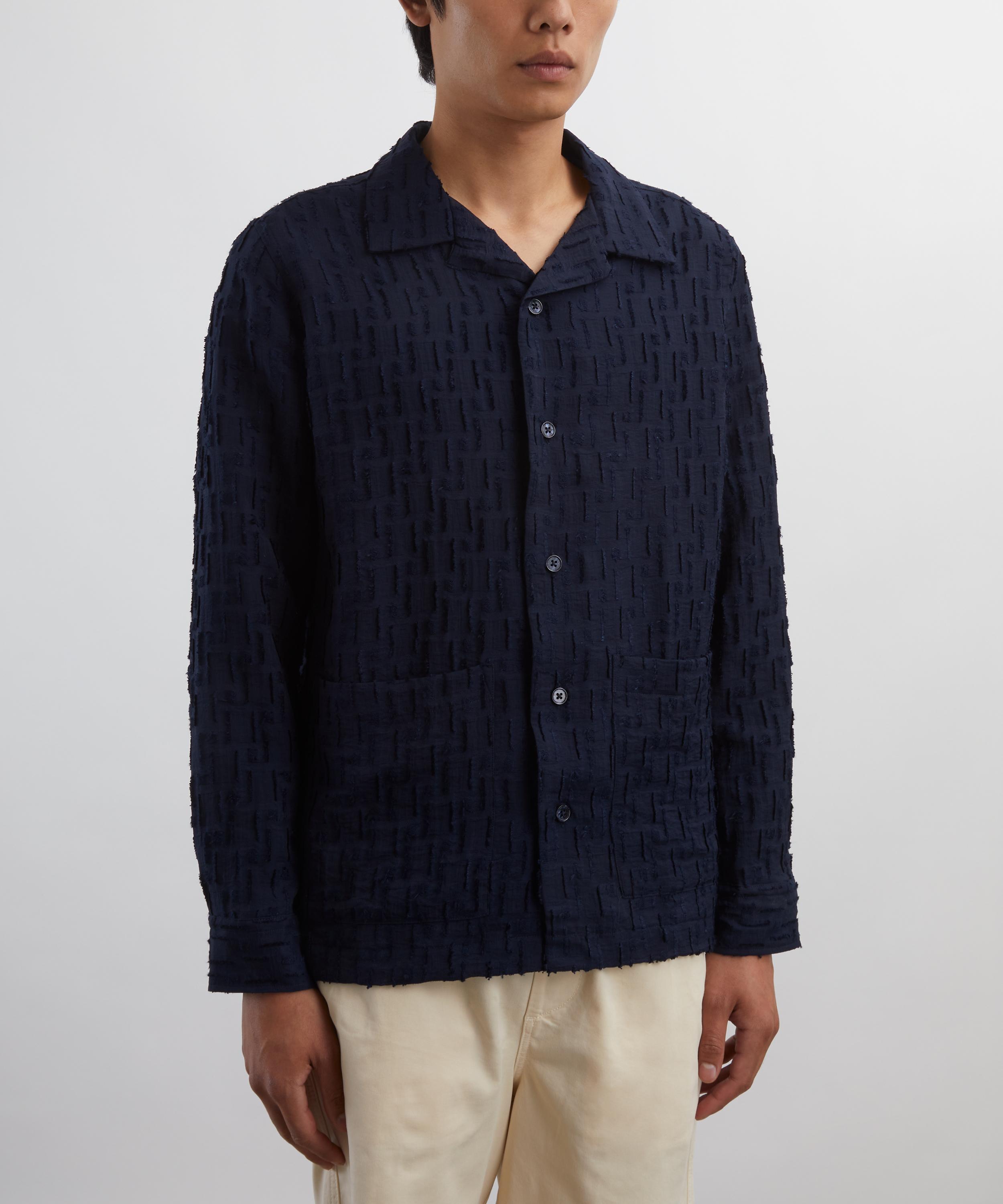 NN07 - Hank Fil-Coupé Jacquard Overshirt image number 2