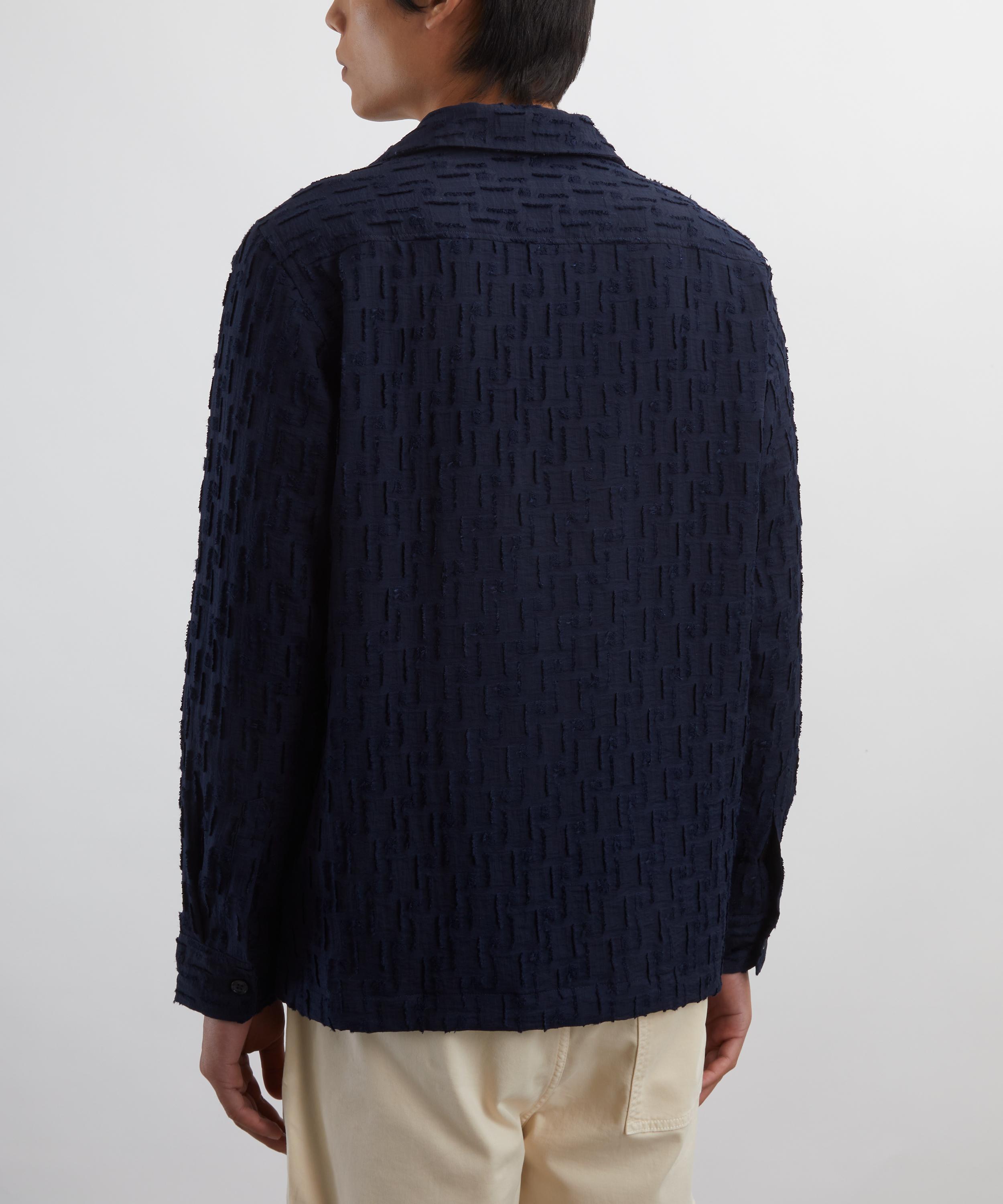 NN07 - Hank Fil-Coupé Jacquard Overshirt image number 3