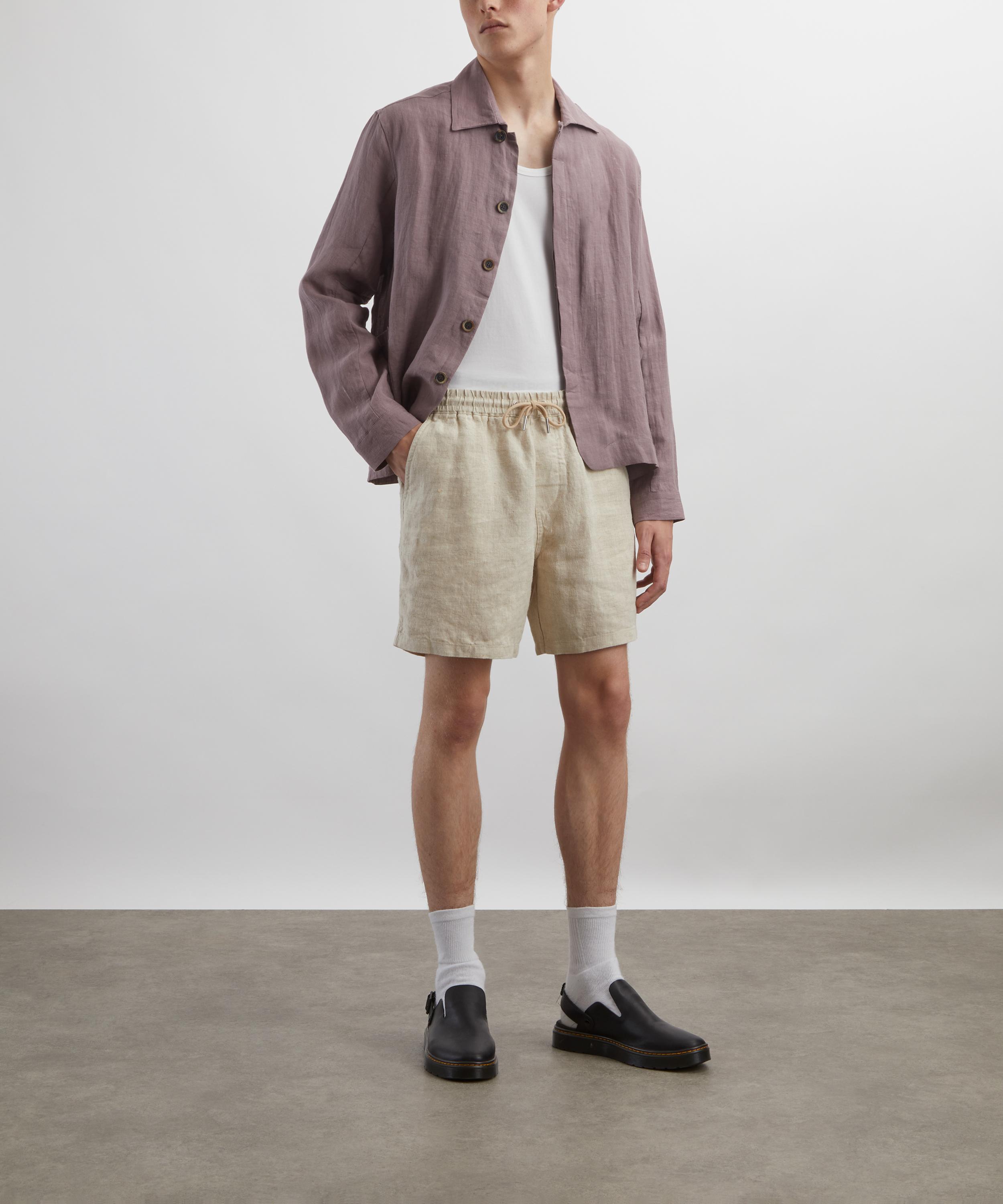 NN07 - Gregor Casual Drawstring Linen Shorts image number 1