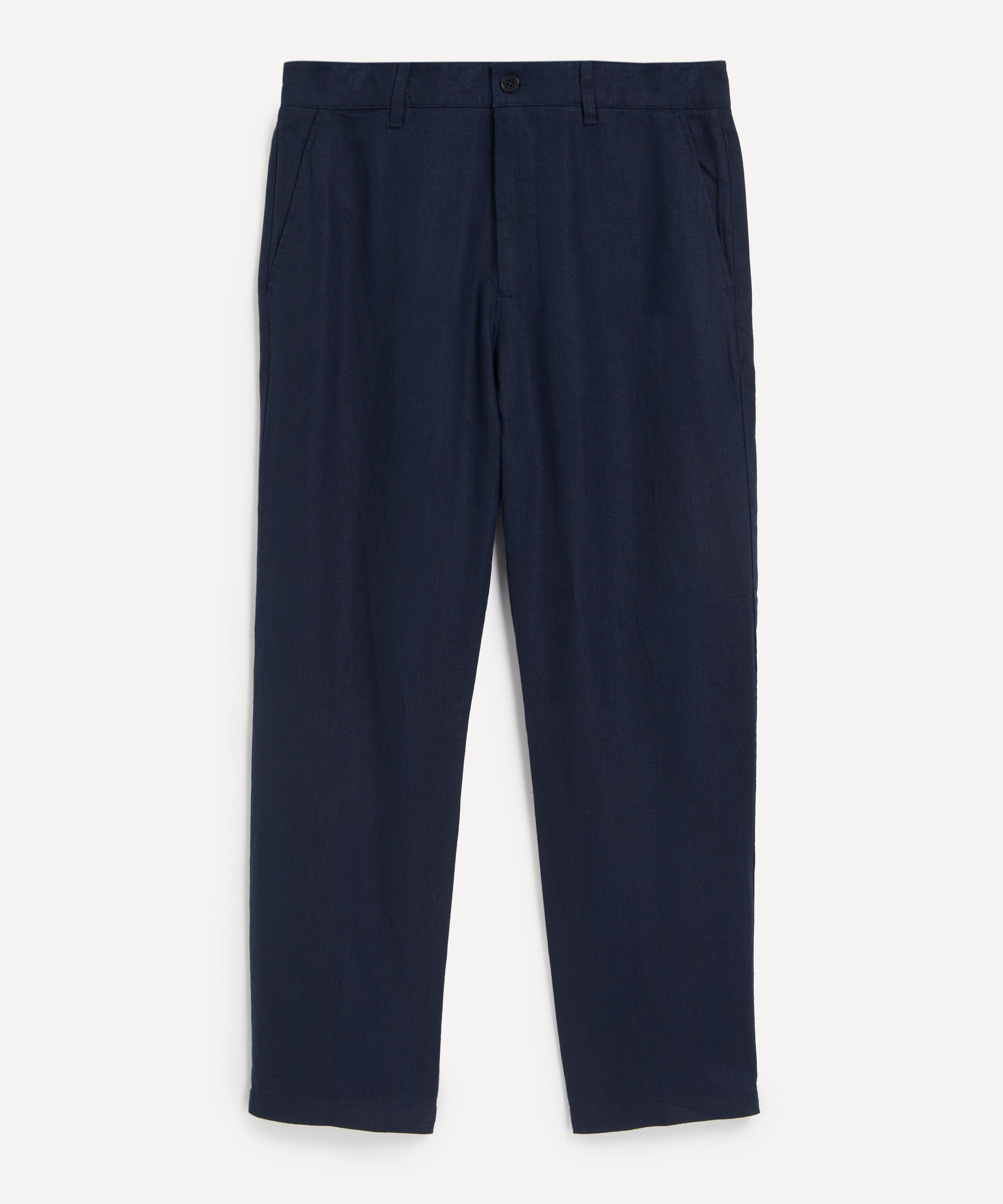 NN07 - Aden Straight-Leg Linen Trousers image number 0