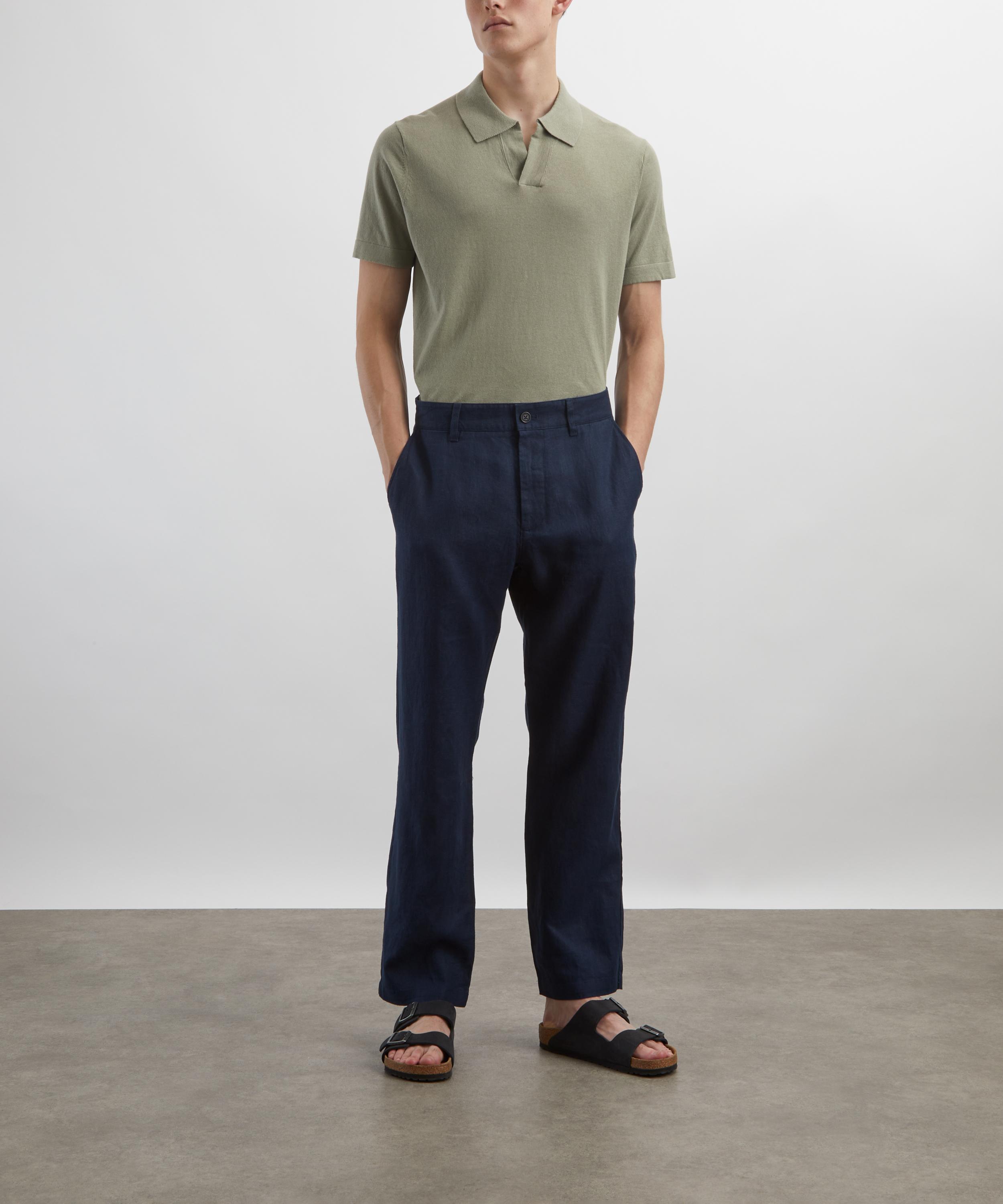 NN07 - Aden Straight-Leg Linen Trousers image number 1