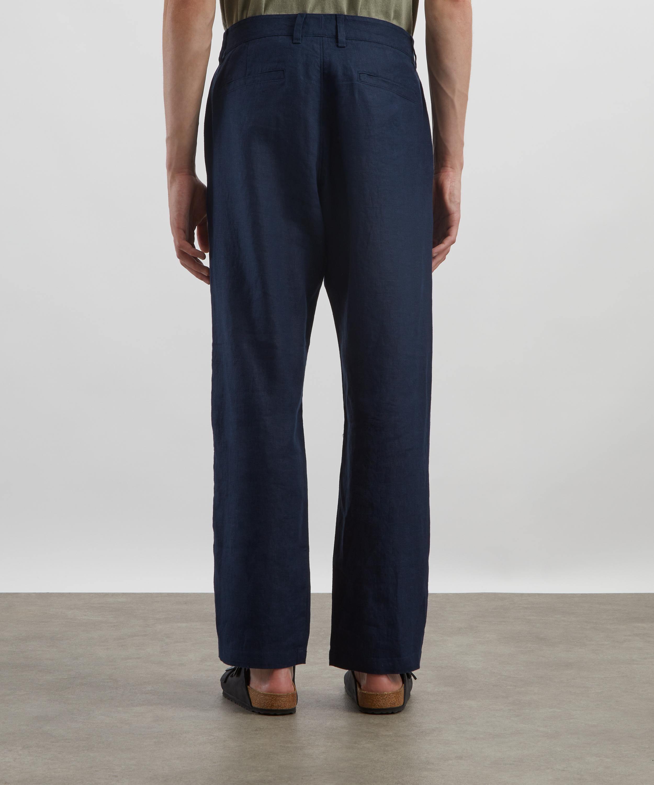 NN07 - Aden Straight-Leg Linen Trousers image number 3