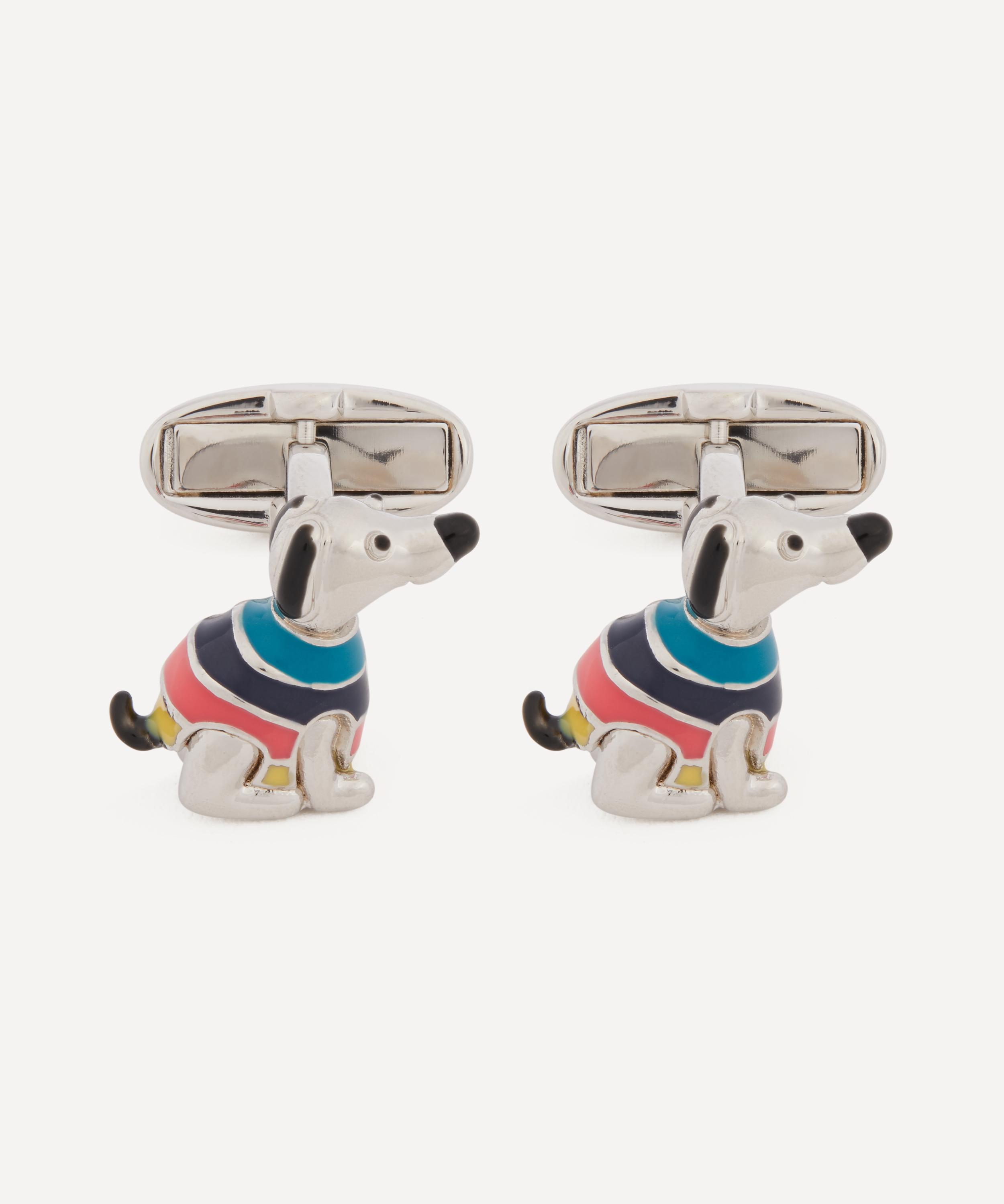 Paul Smith - Stripe Jumper Dog Cufflinks image number 0