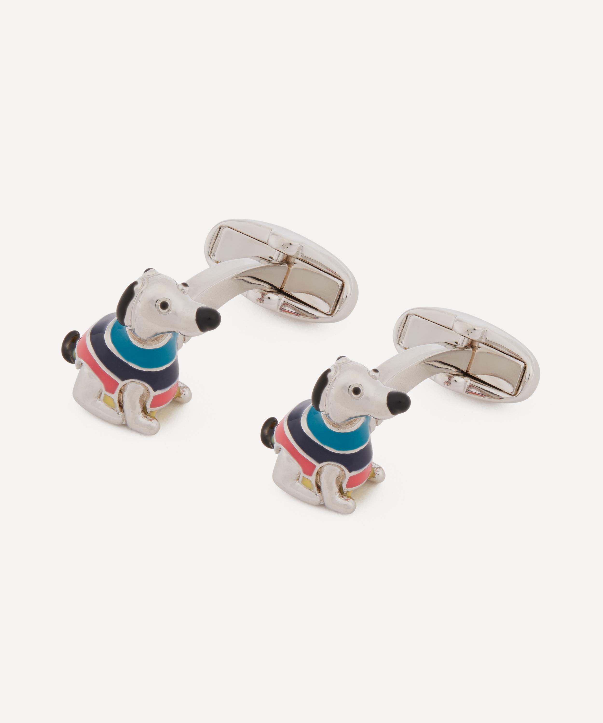 Paul Smith - Stripe Jumper Dog Cufflinks image number 1