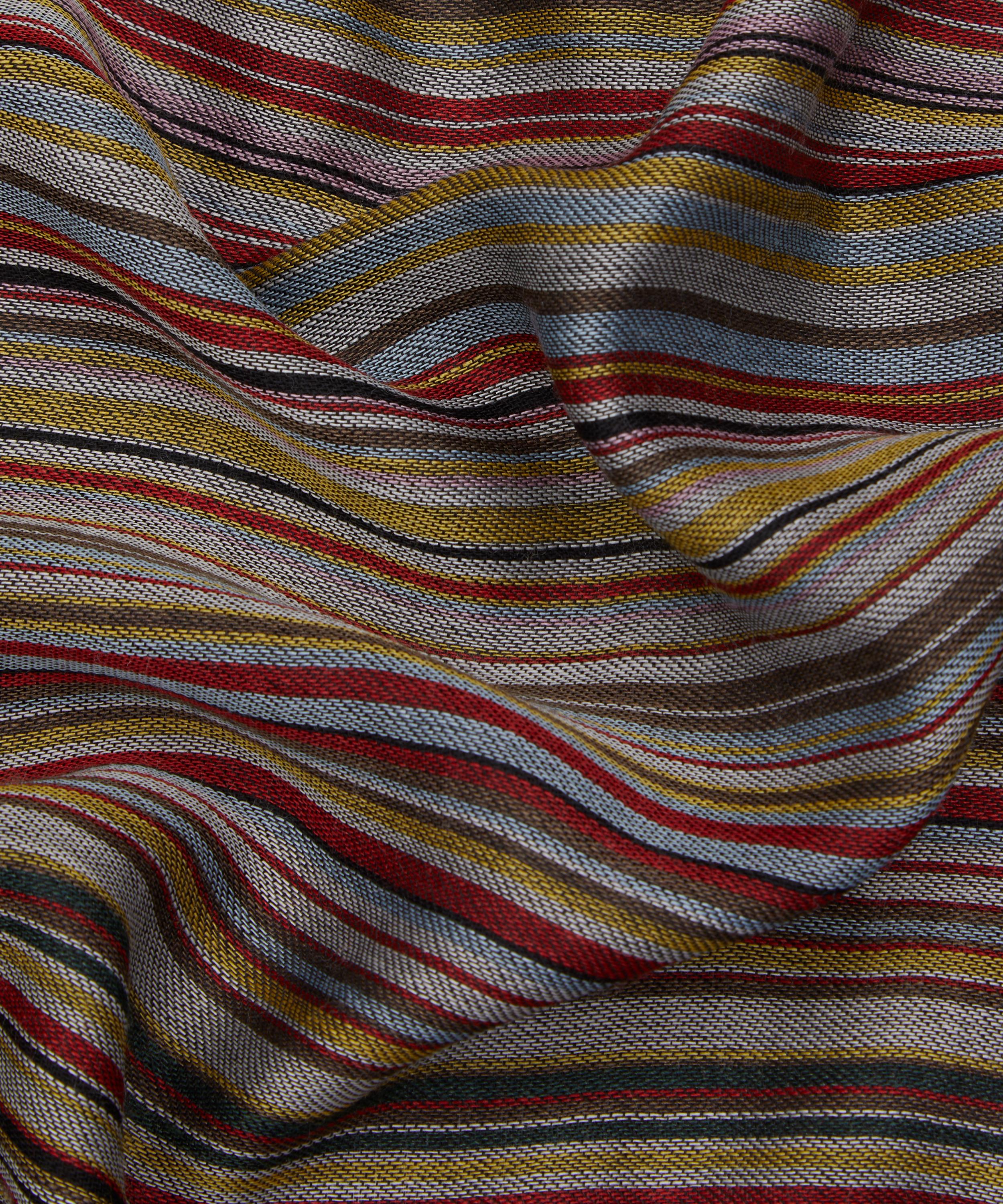 Paul Smith - Signature Stripe Silk-Wool Blend Scarf image number 3