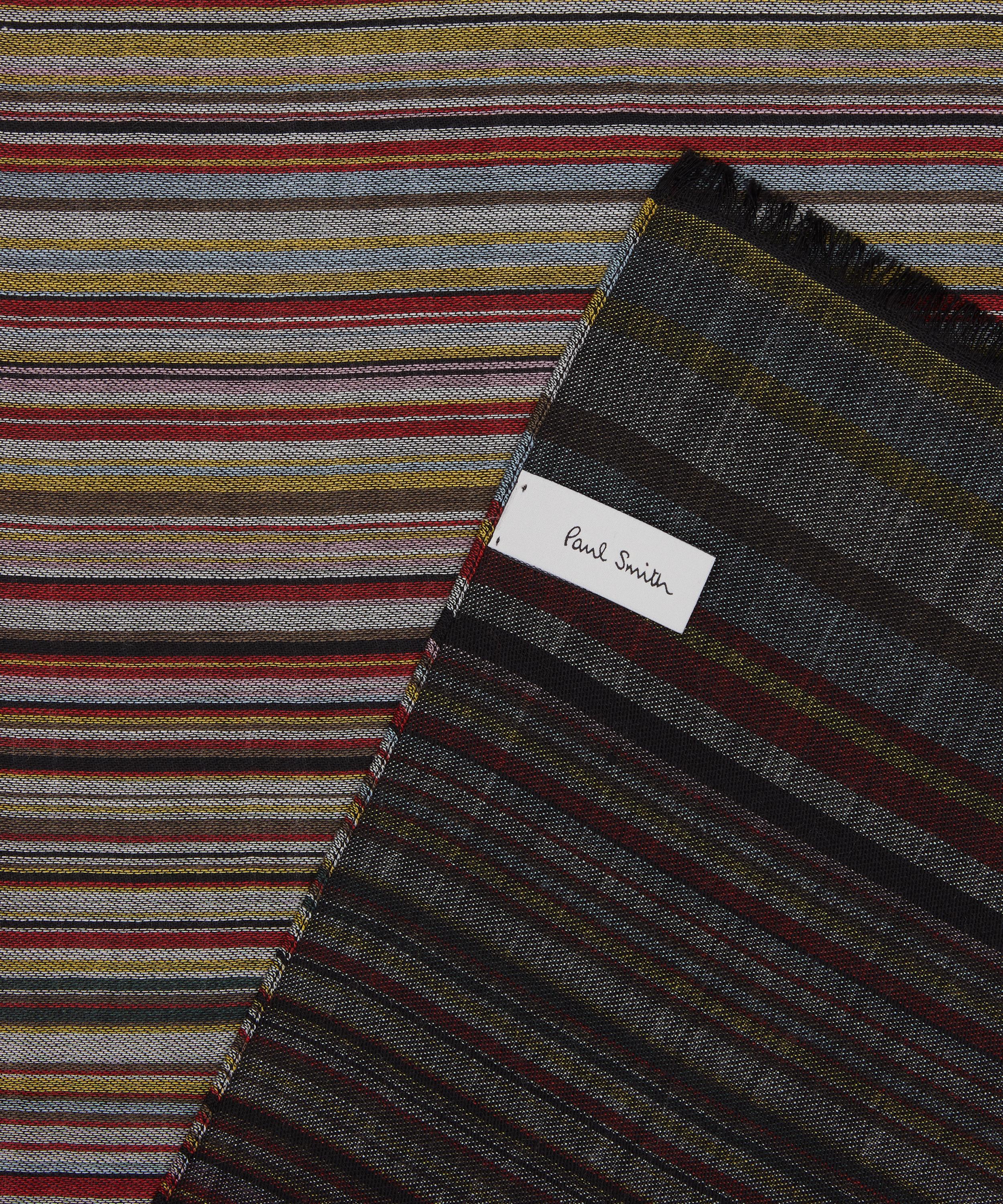 Paul Smith - Signature Stripe Silk-Wool Blend Scarf image number 4