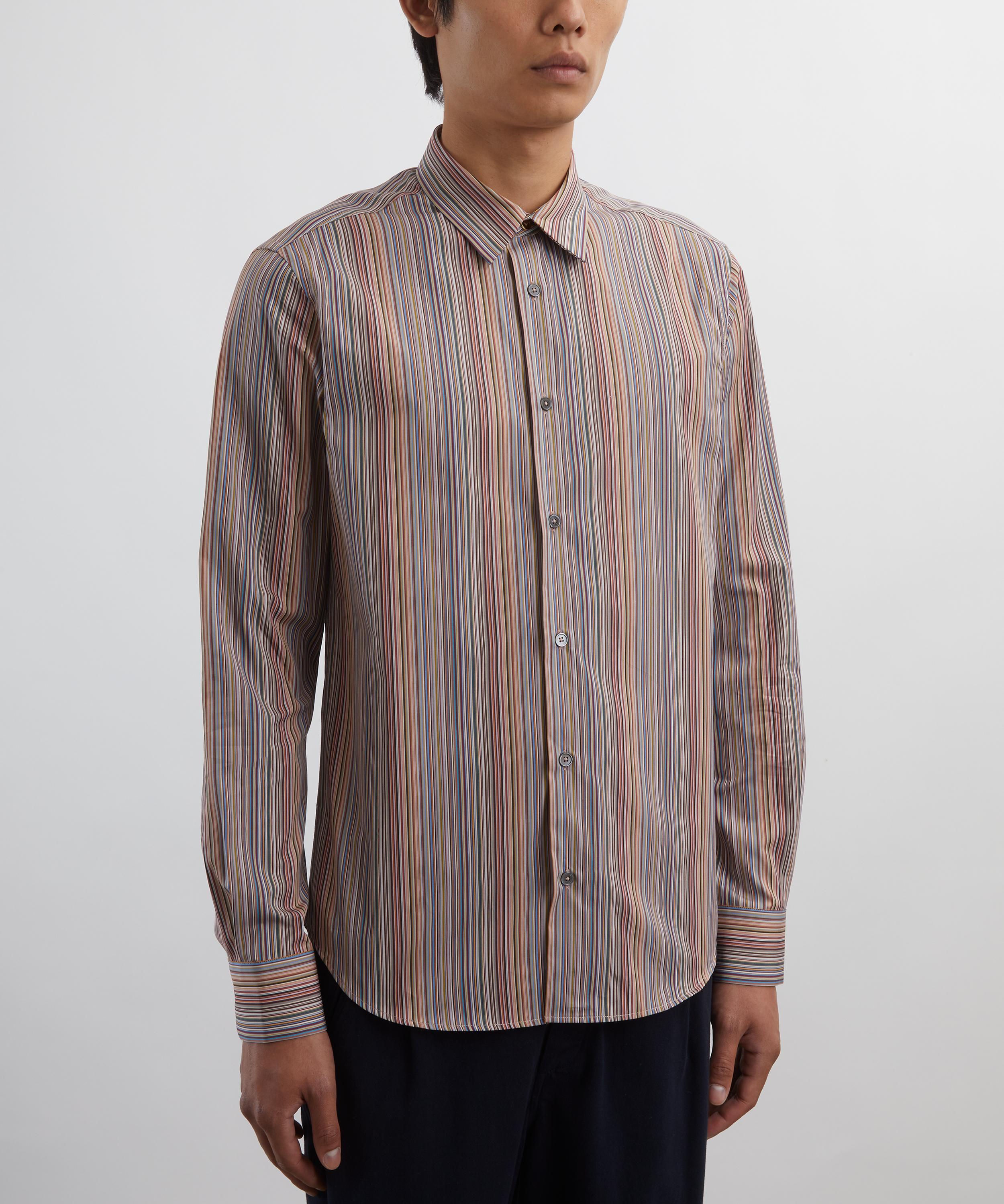 Paul Smith - Slim-Fit Signature Stripe Cotton Shirt image number 2