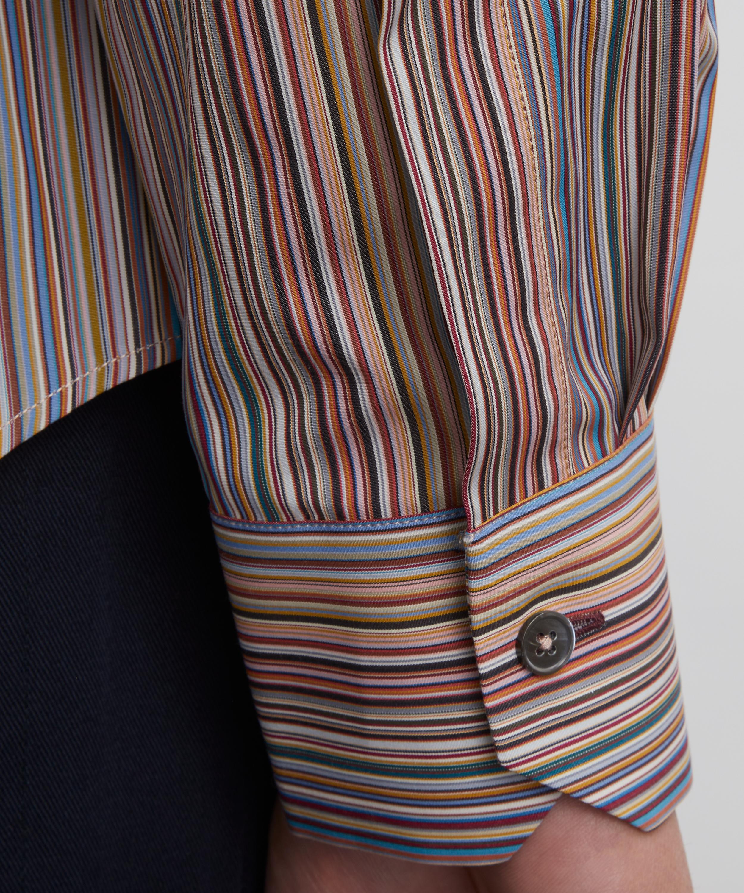 Paul Smith - Slim-Fit Signature Stripe Cotton Shirt image number 4
