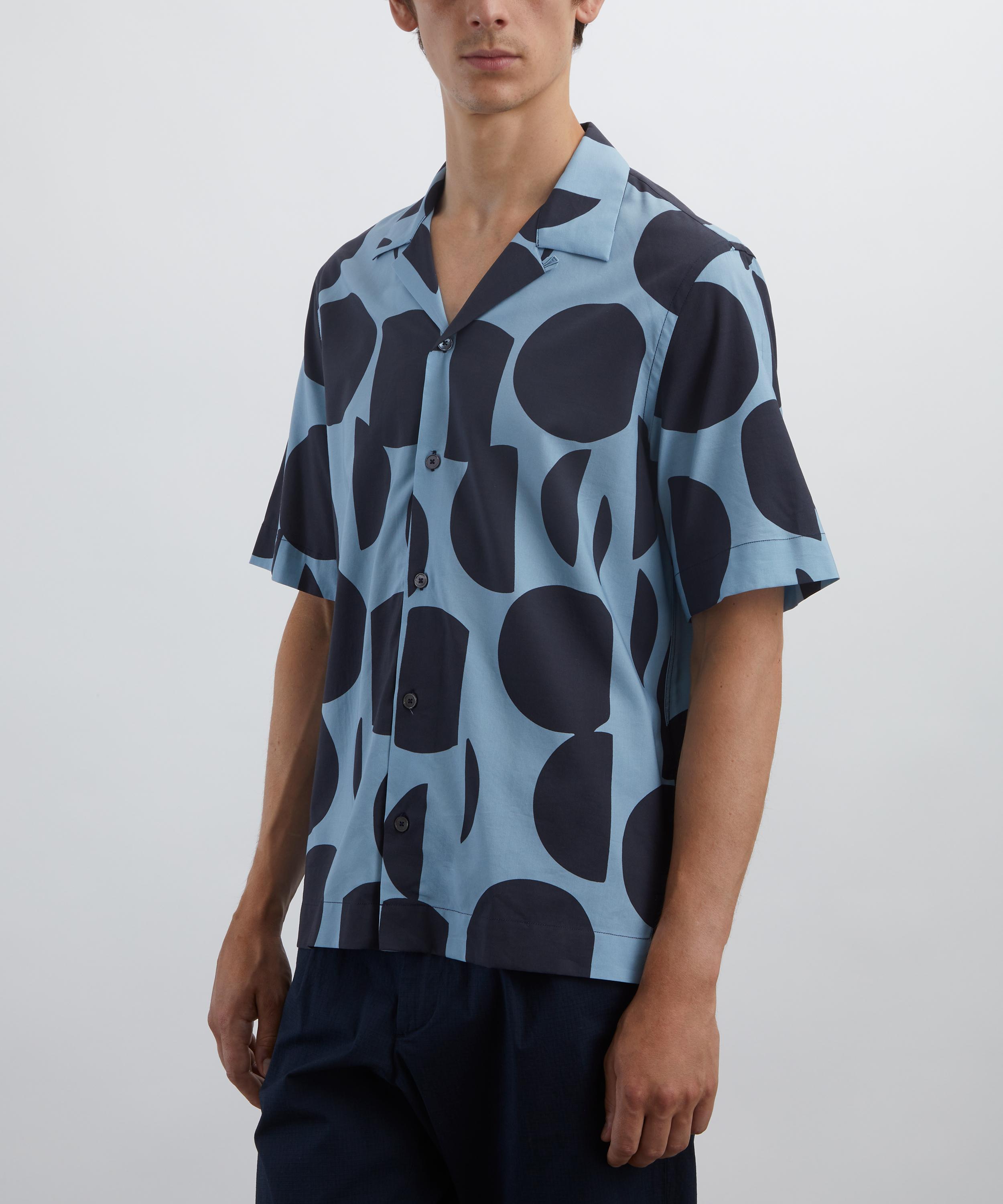 Paul Smith - Blue Cut-Up Dots Short-Sleeve Shirt image number 2