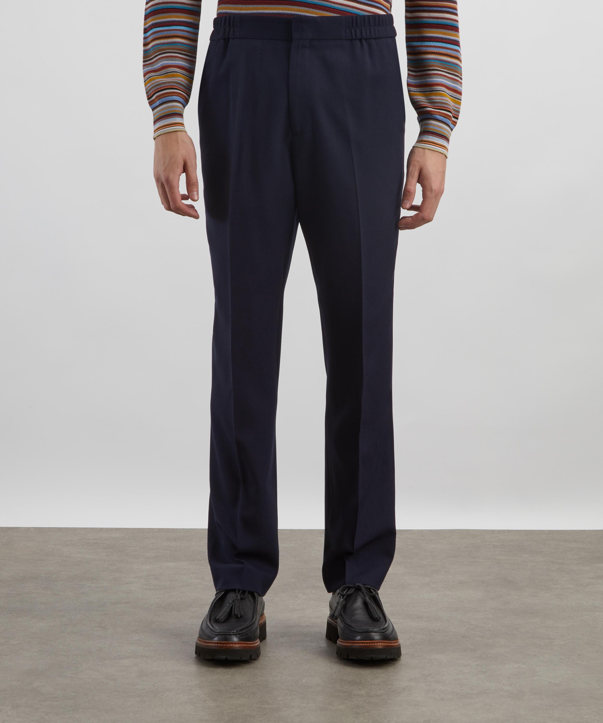 Paul Smith - Straight-Leg Pleated Wool Trousers image number 2