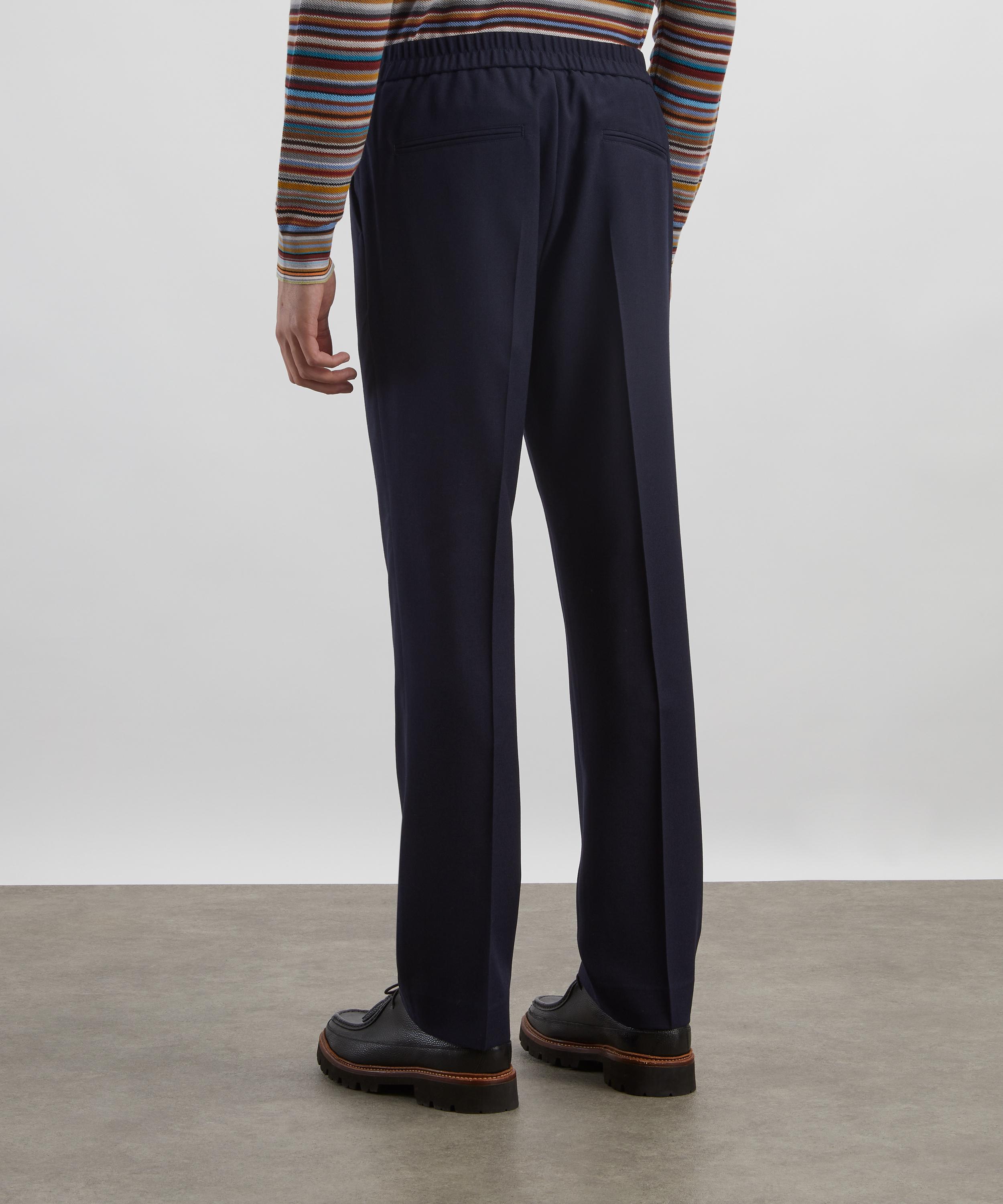 Paul Smith - Straight-Leg Pleated Wool Trousers image number 3