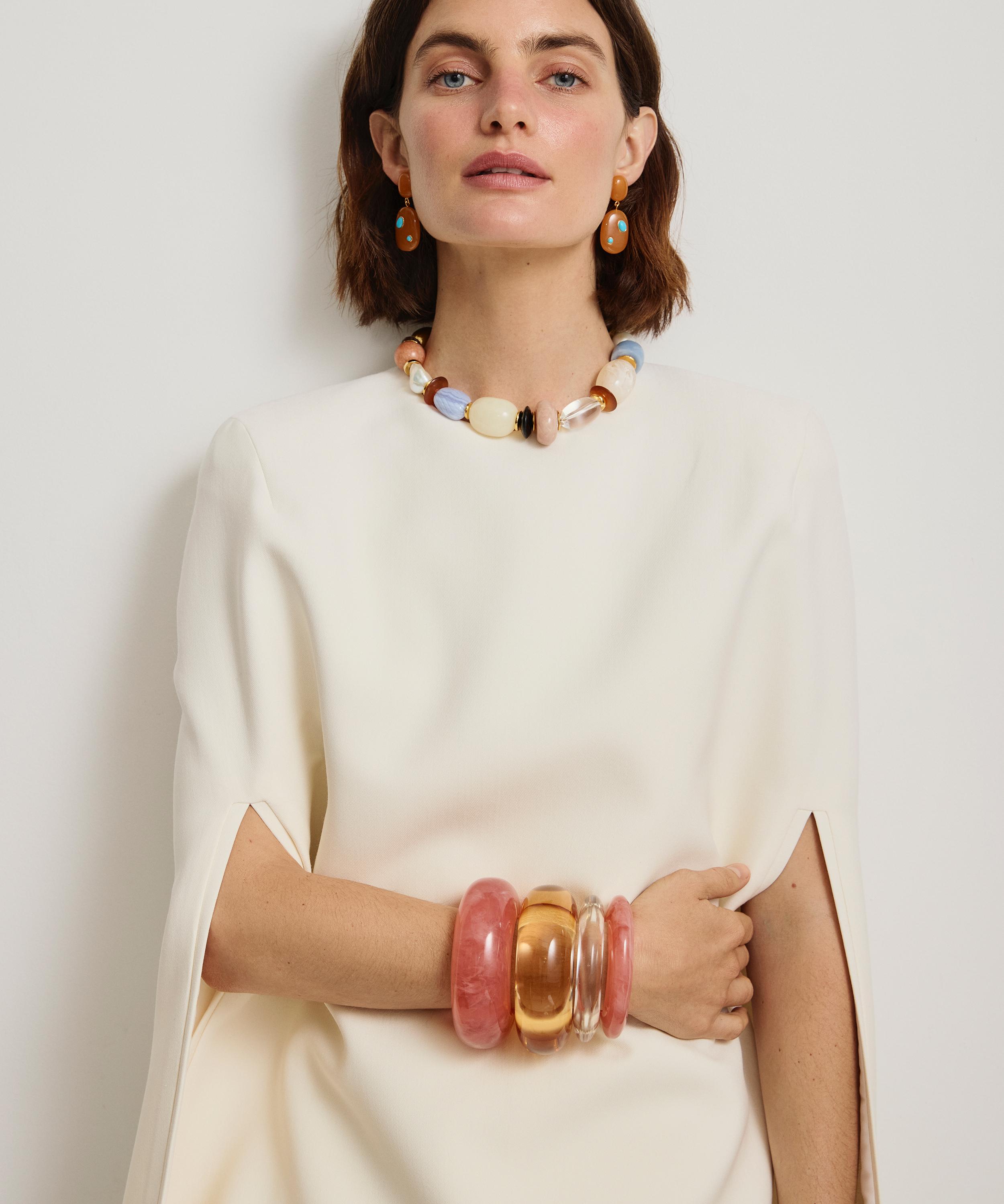 Lizzie Fortunato - Gold-Plated Monument Collar Necklace image number 1
