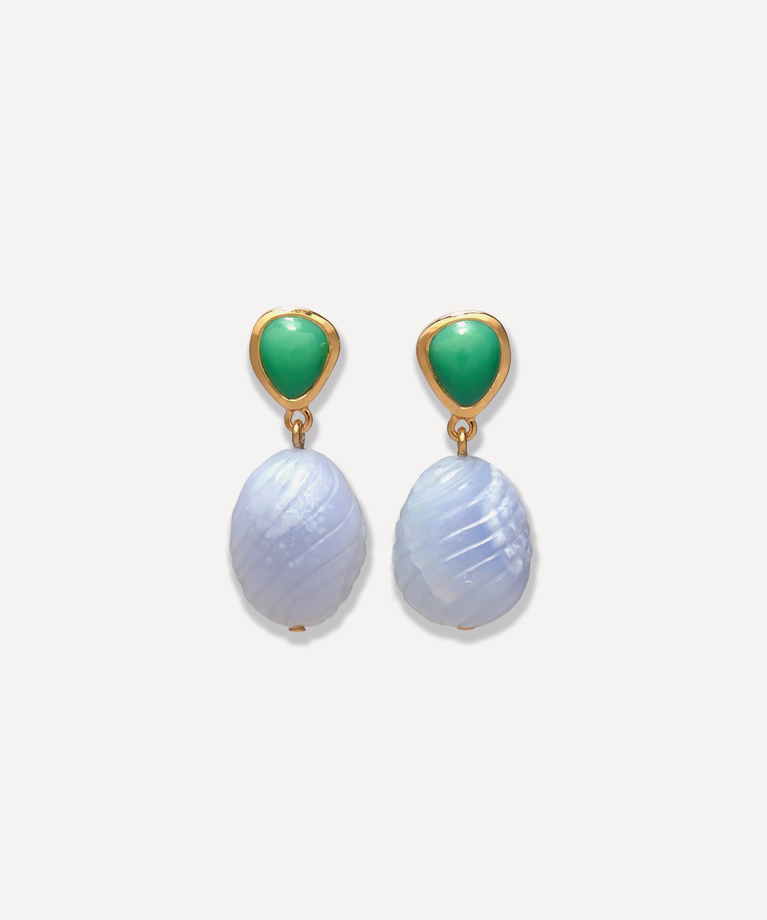 Lizzie Fortunato - 24ct Gold-Plated Andalusia Drop Earrings image number 0
