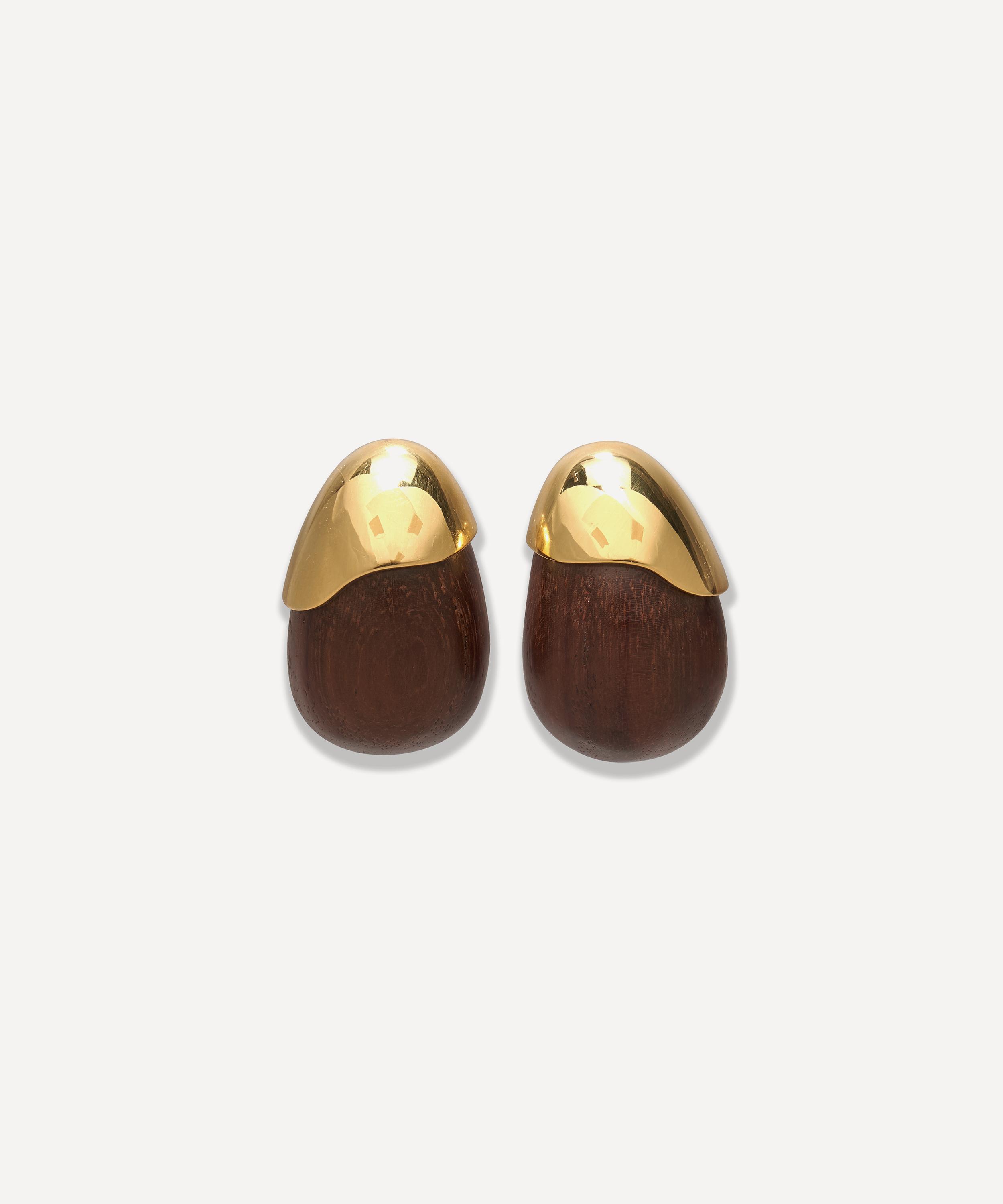 Lizzie Fortunato - 24ct Gold-Plated Toro Drop Earrings image number 0