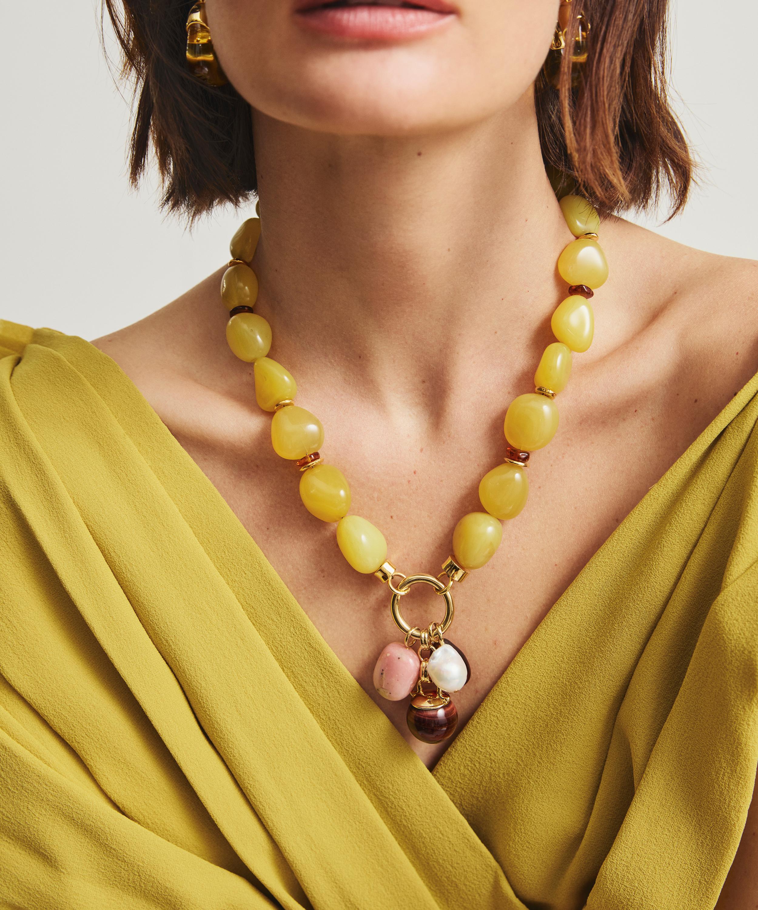 Lizzie Fortunato - Gold-Plated Cordoba Charm Necklace image number 1