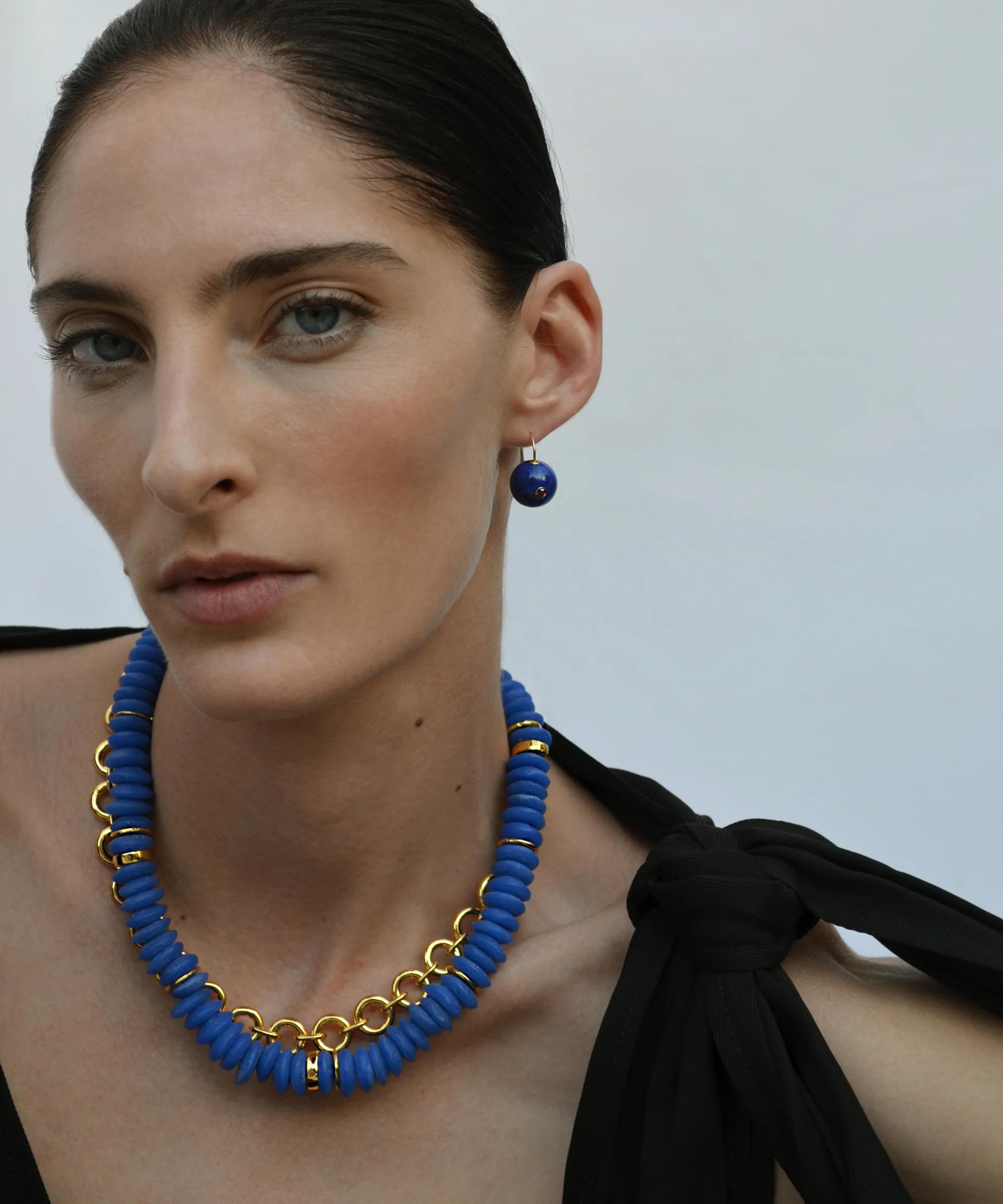 Lizzie Fortunato - Gold-Plated Laguna Bead Necklace image number 1