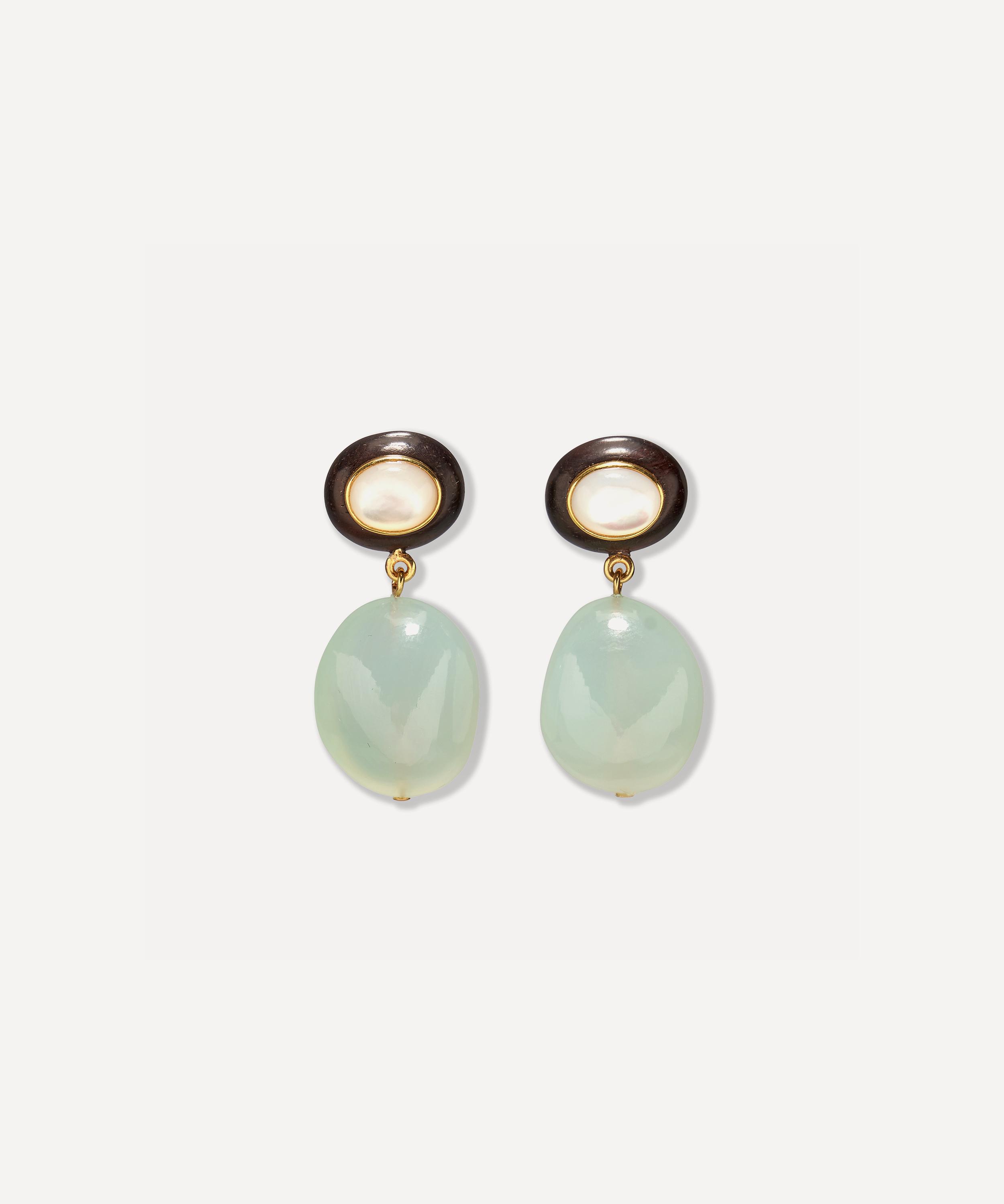 Lizzie Fortunato - 24ct Gold-Plated Laurel Drop Earrings