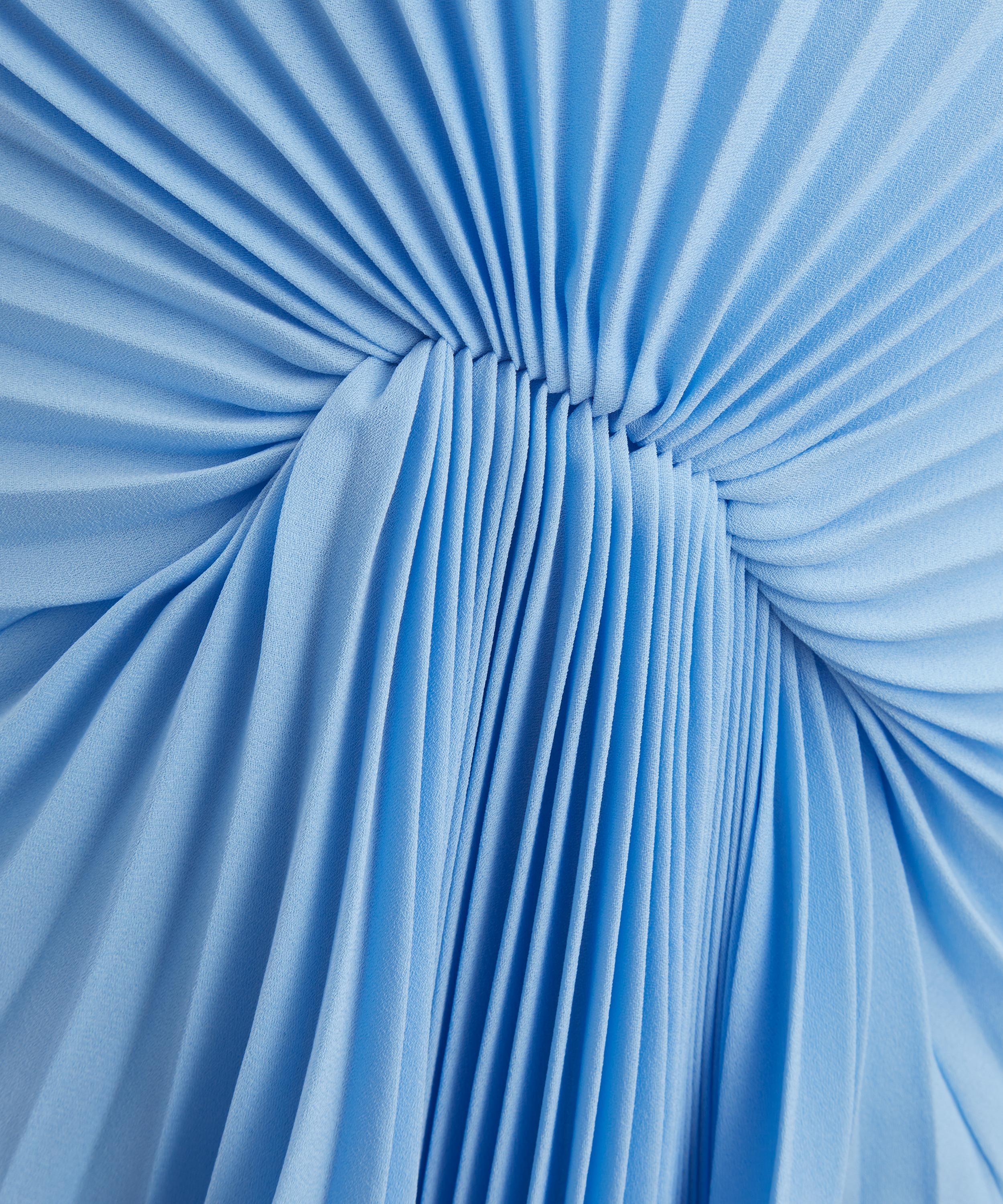 Georgia Hardinge - Blue Torrent Pleated Floor-Length Dress image number 4