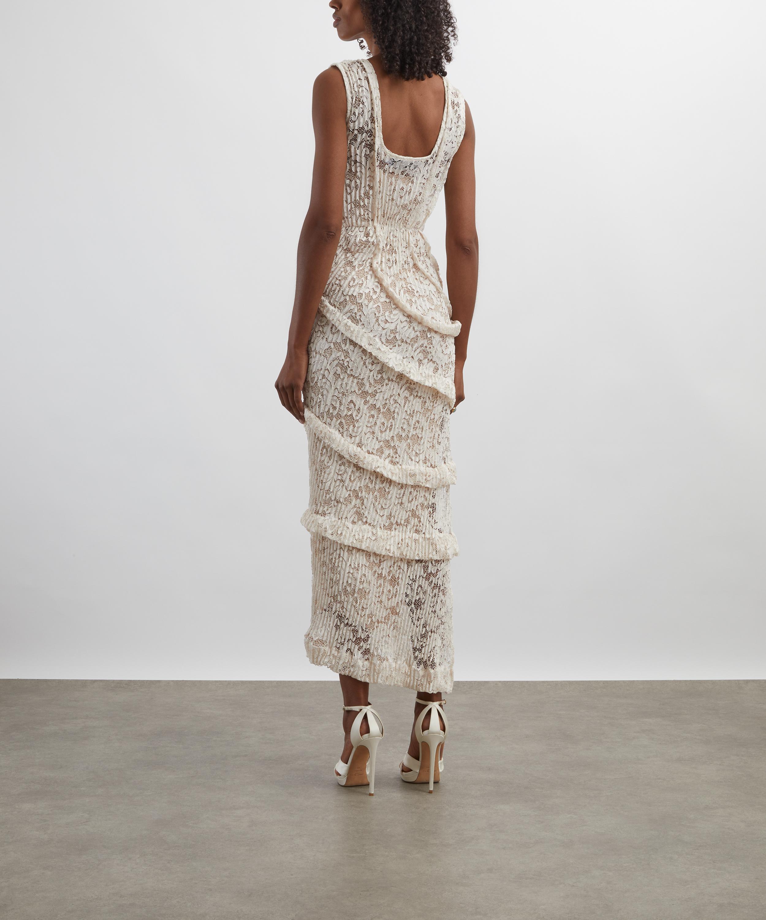 Georgia Hardinge - Ivory Spiral Floor-LengthDress image number 3