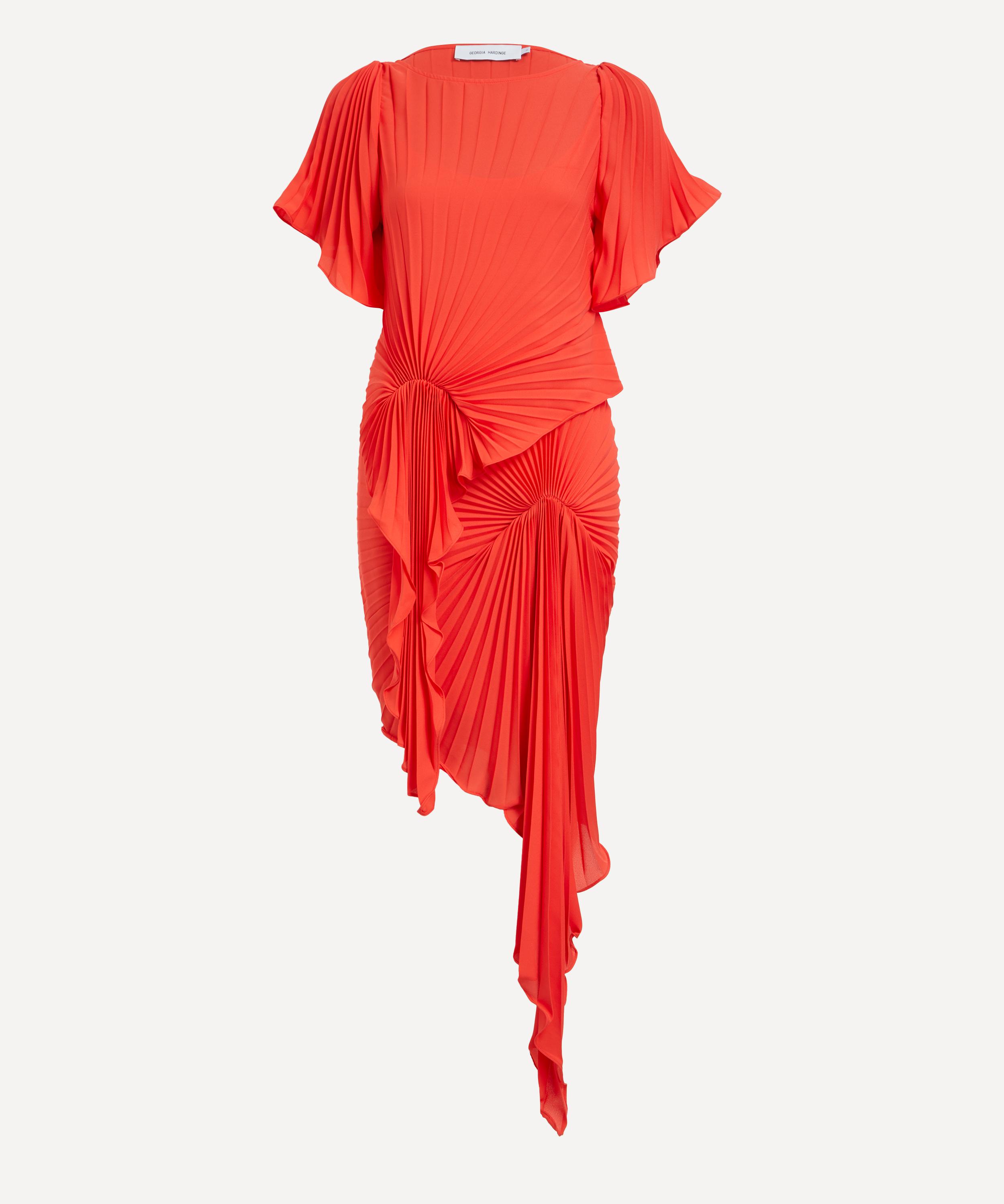 Georgia Hardinge - Red Waterfall Dress image number 0