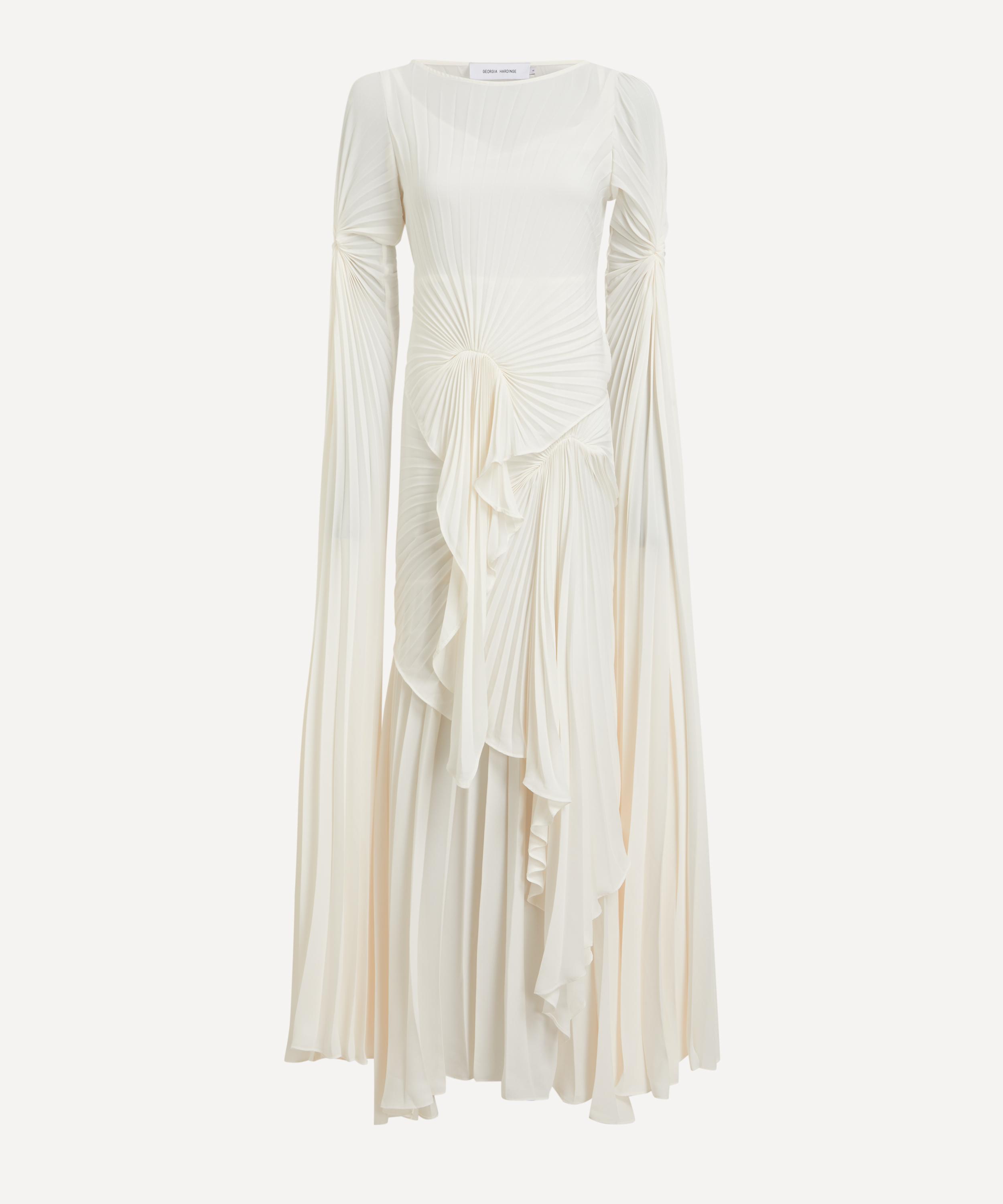 Georgia Hardinge - Ivory Waterfall Floor-Length Dress