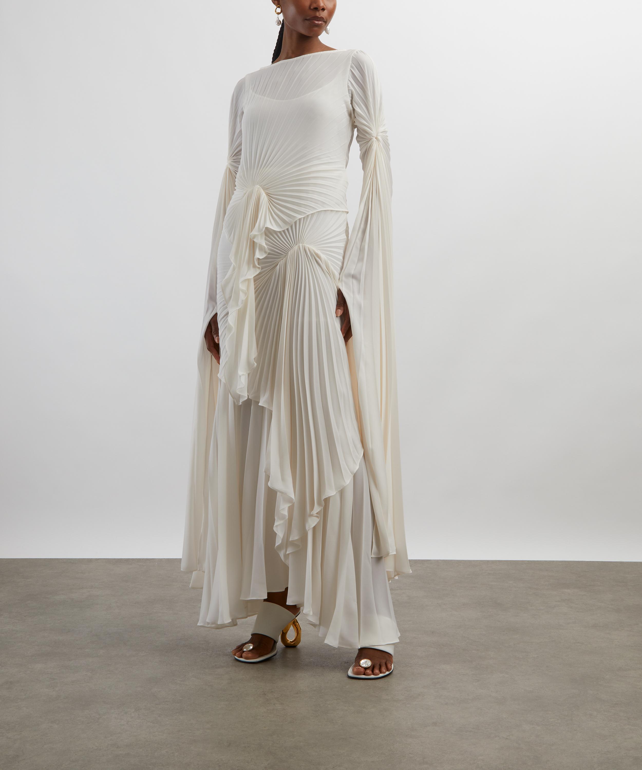 Georgia Hardinge - Ivory Waterfall Floor-Length Dress image number 2