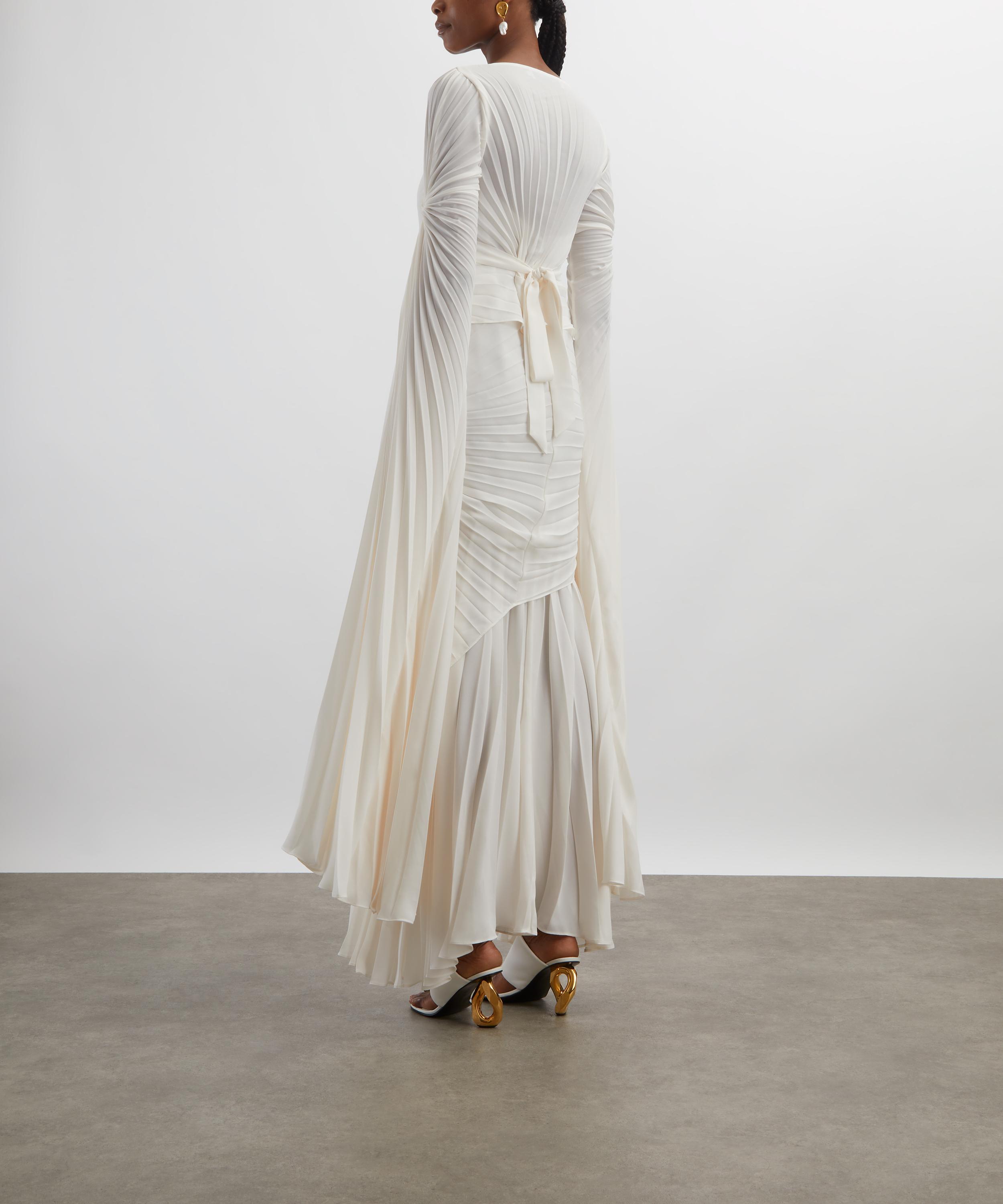 Georgia Hardinge - Ivory Waterfall Floor-Length Dress image number 3