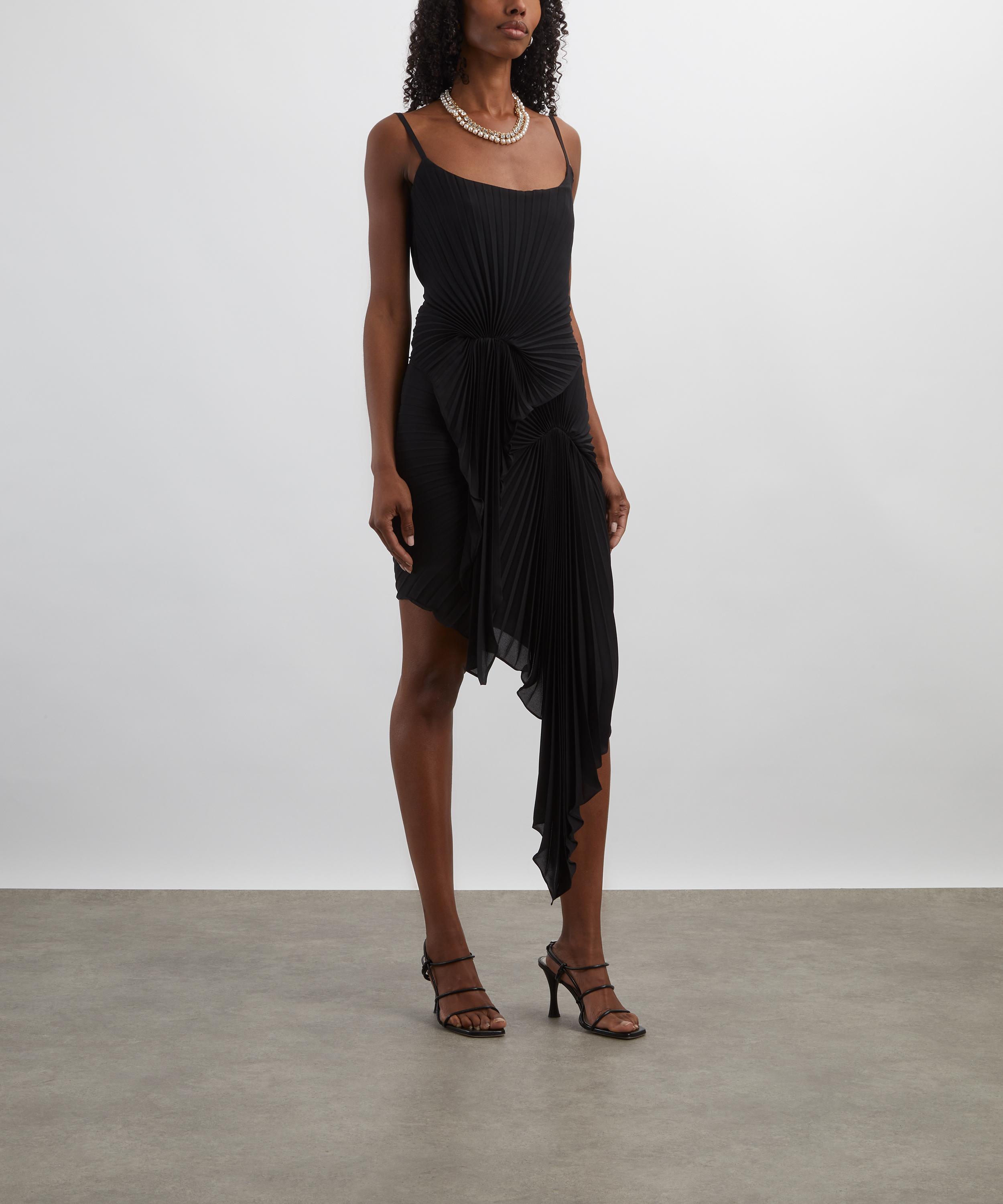Georgia Hardinge - Black Torrent Pleated Dress image number 2