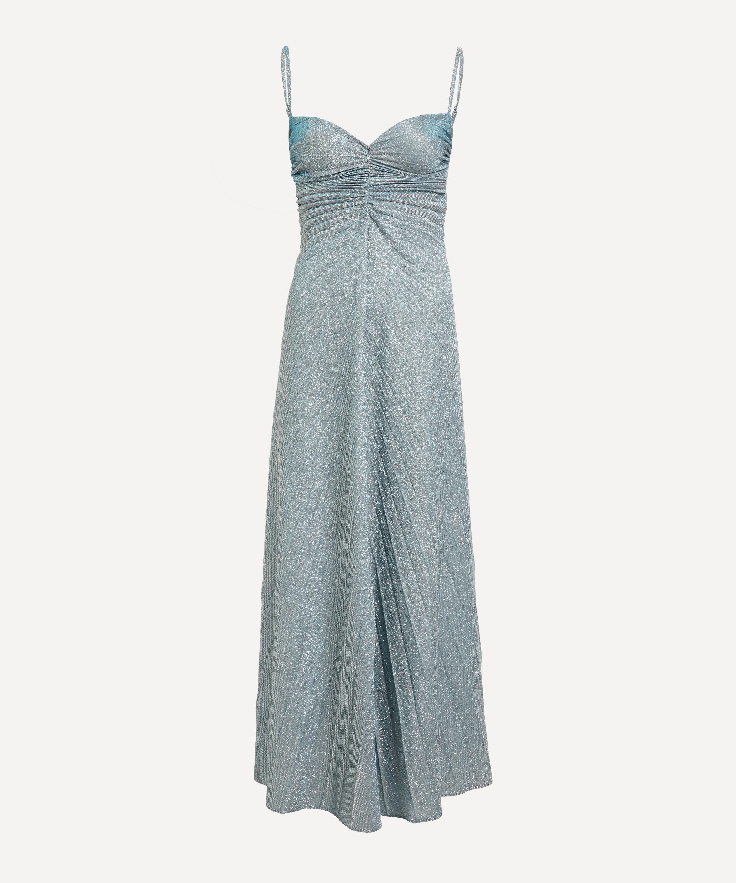 Georgia Hardinge - Blue Sky Silver Sparkle Metallic Relic Dress image number 0