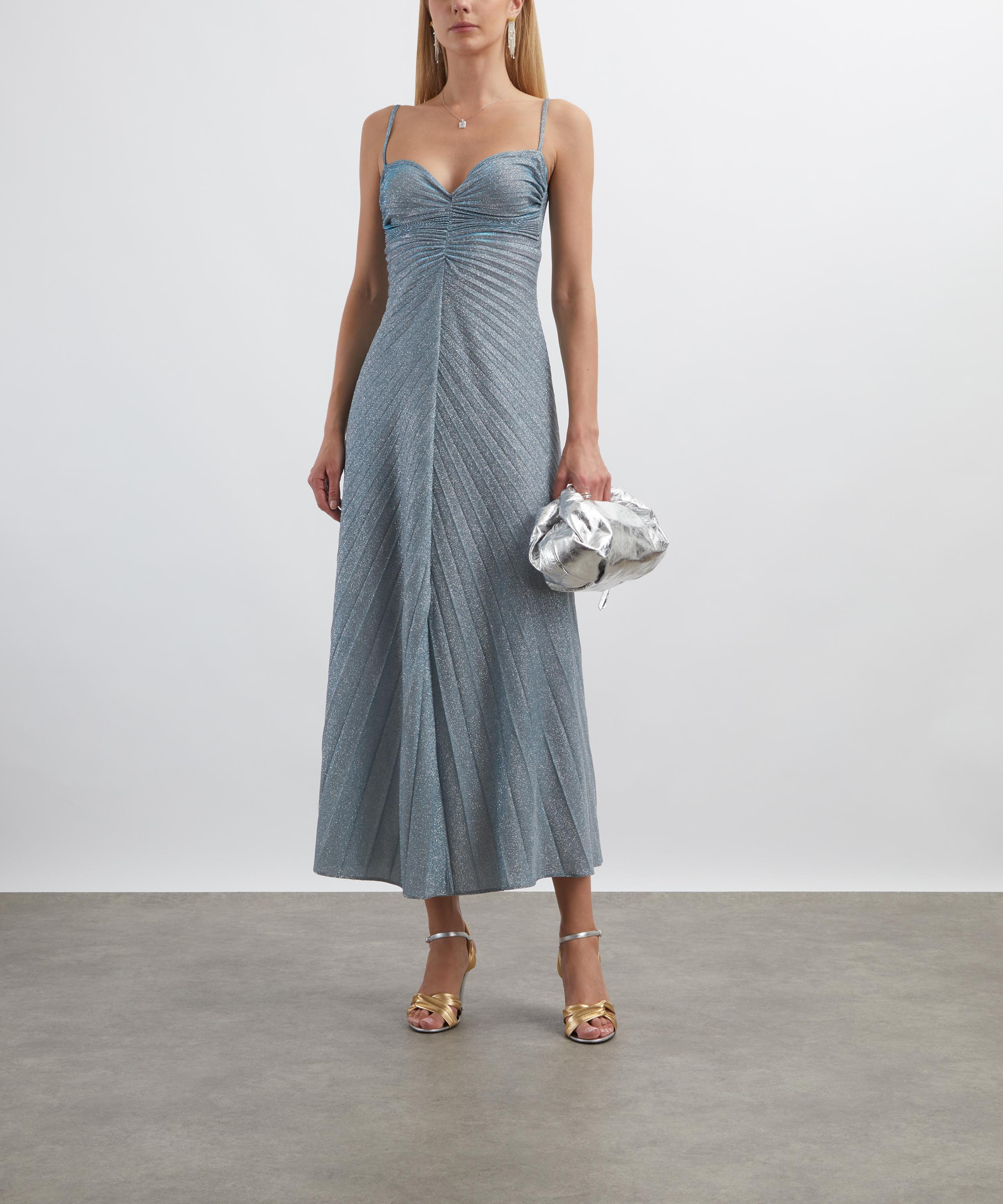 Georgia Hardinge - Blue Sky Silver Sparkle Metallic Relic Dress image number 1
